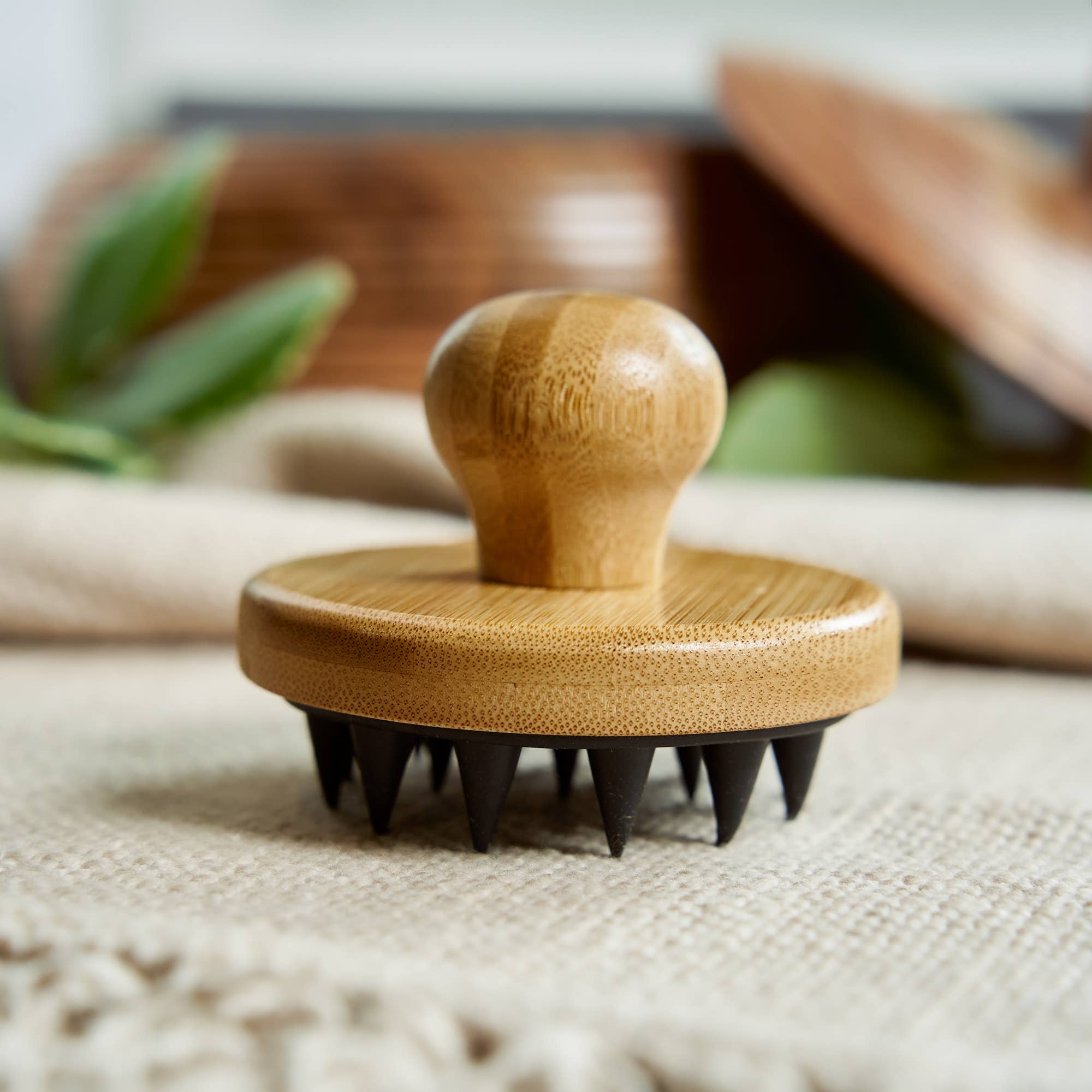 Bamboo and Silicone Scalp & Body Massager | Bamboo Switch