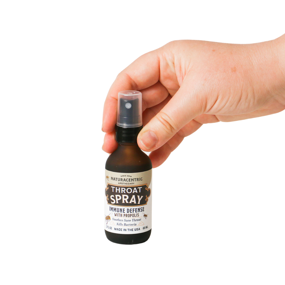 Immune Defense Throat Spray with Propolis & Honey | Naturacentric