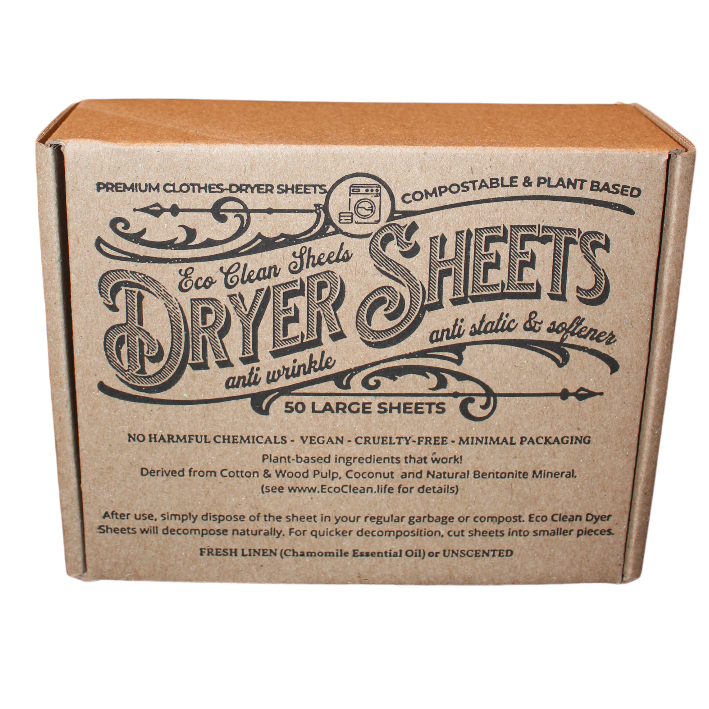 Dryer Sheets - Eco Clean | Symbiotic Products