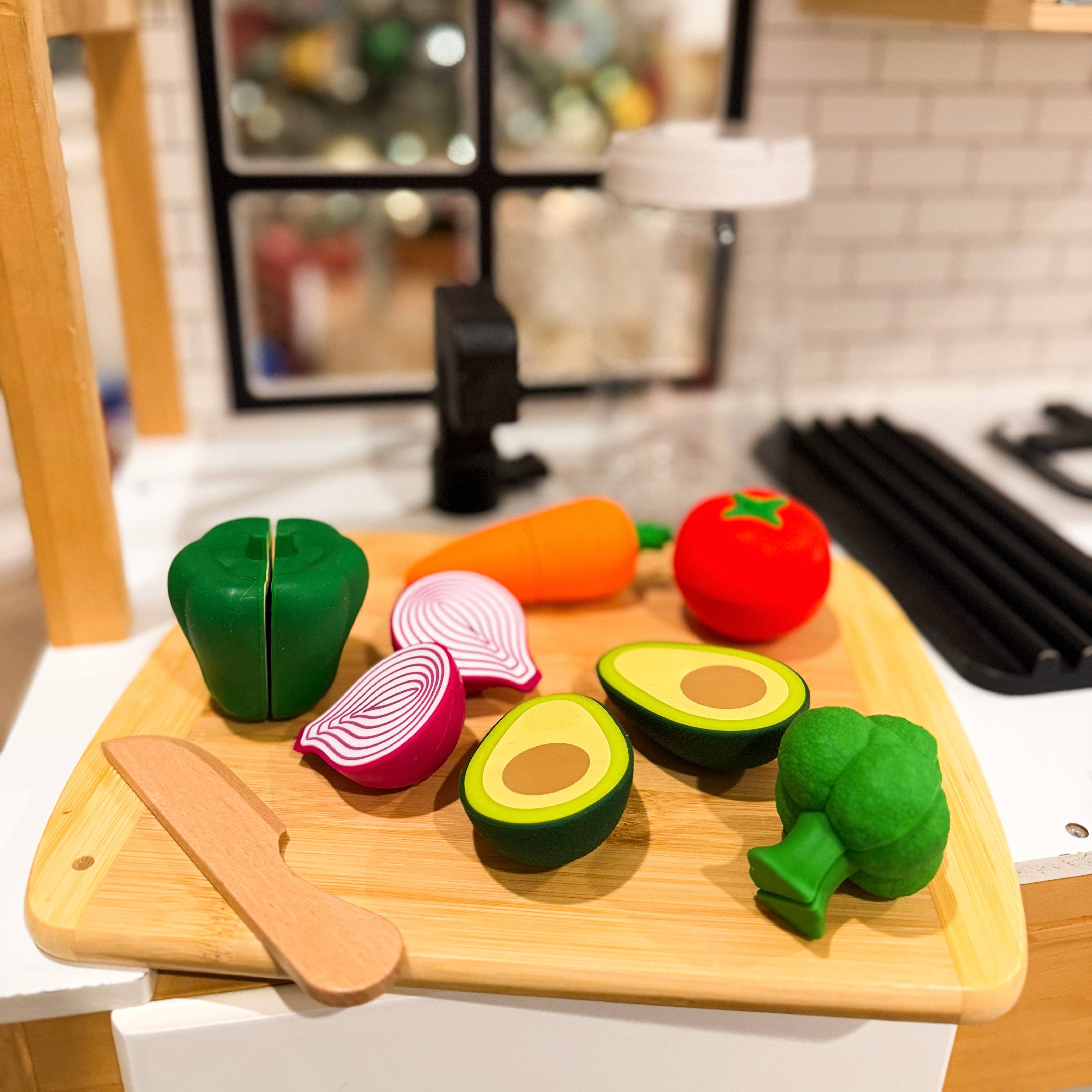 Chop & Play Veggies | Ryan and Rose