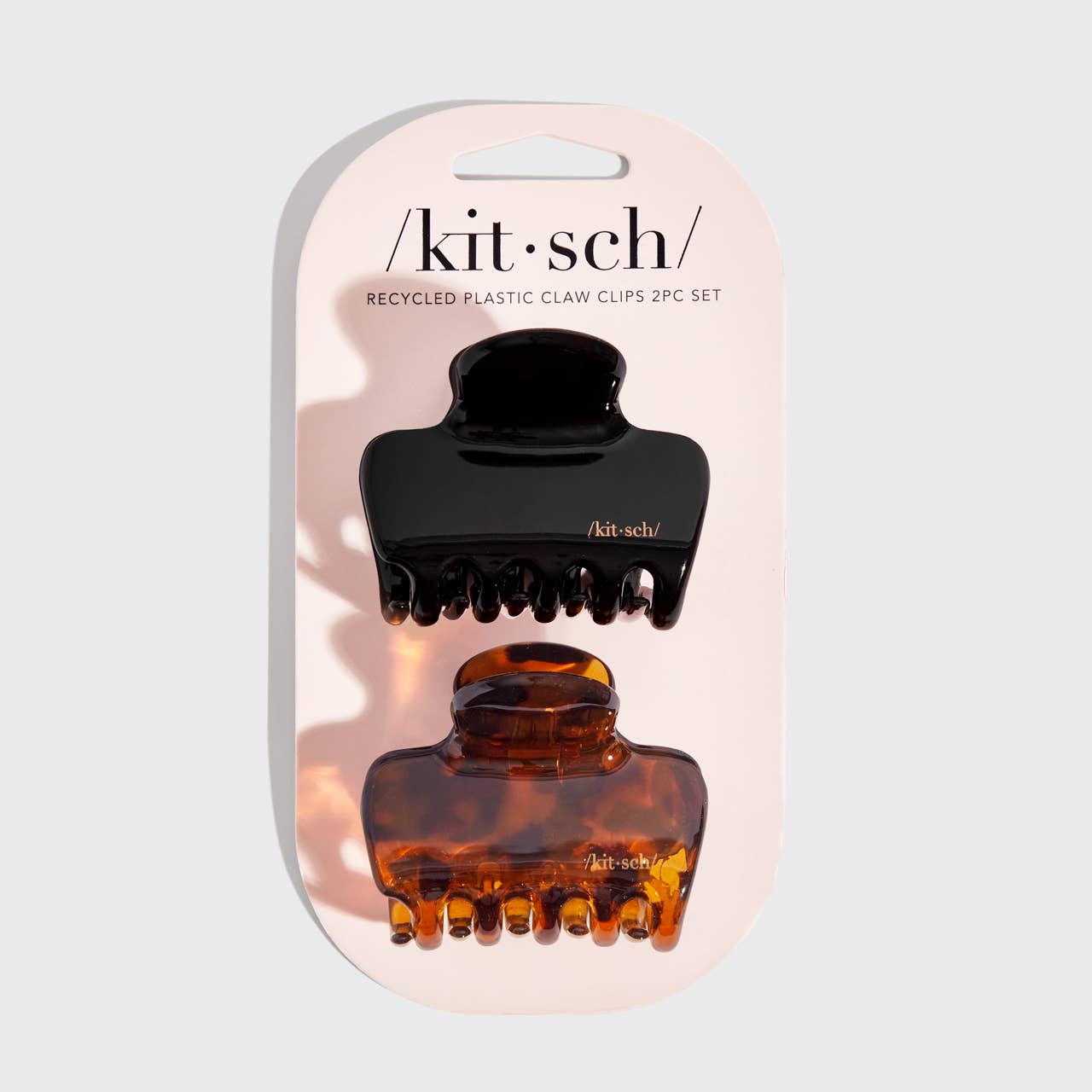 Recycled Plastic Medium Puffy Claw Clips 2pc Set | Kitsch