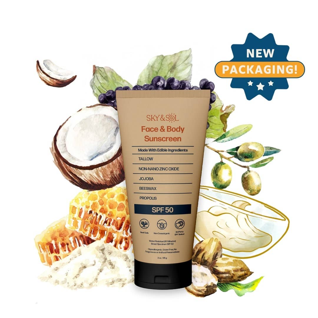 Face and Body Sunscreen SPF 50 | Sky and Soul