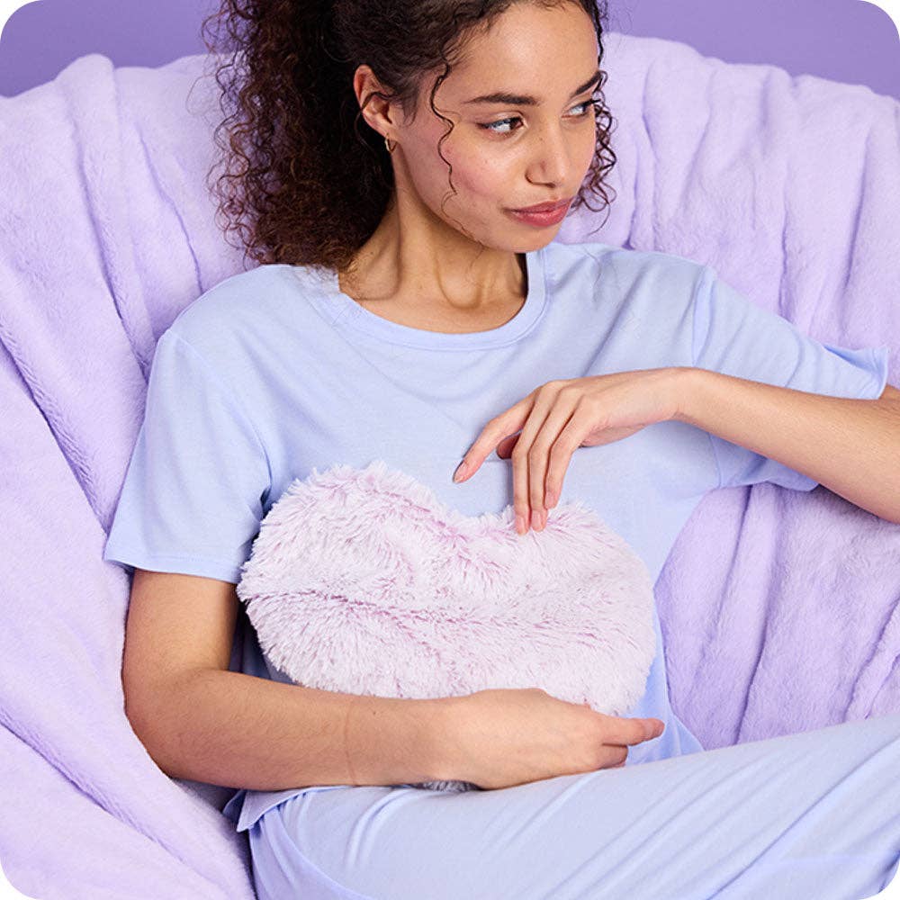 Marshmallow Lavender Heart Heat Pad | Warmies