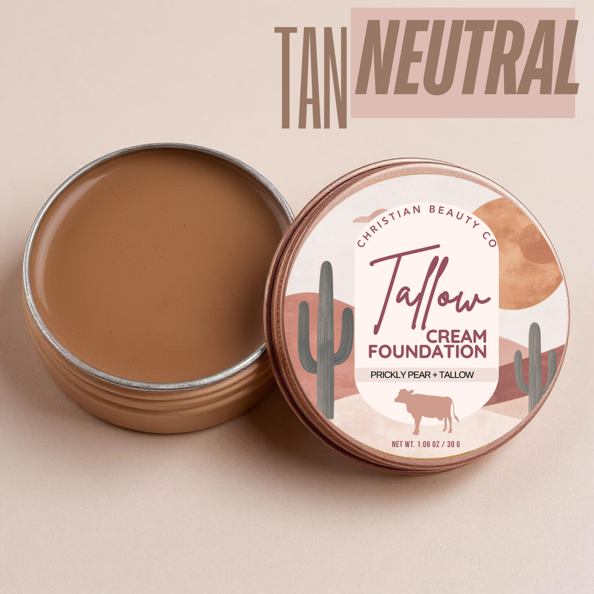 Tallow Cream Foundation | Christian Beauty Co