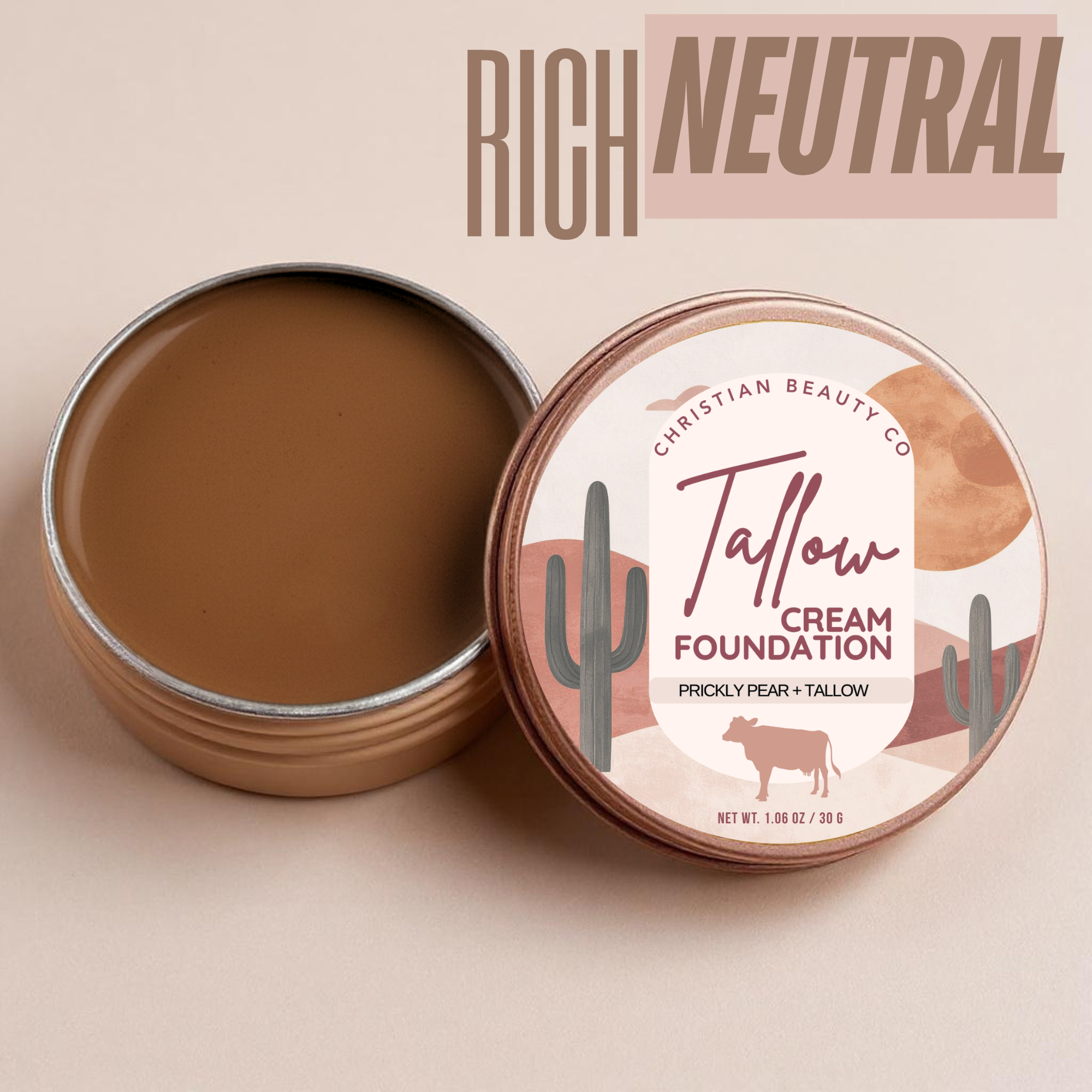 Tallow Cream Foundation | Christian Beauty Co