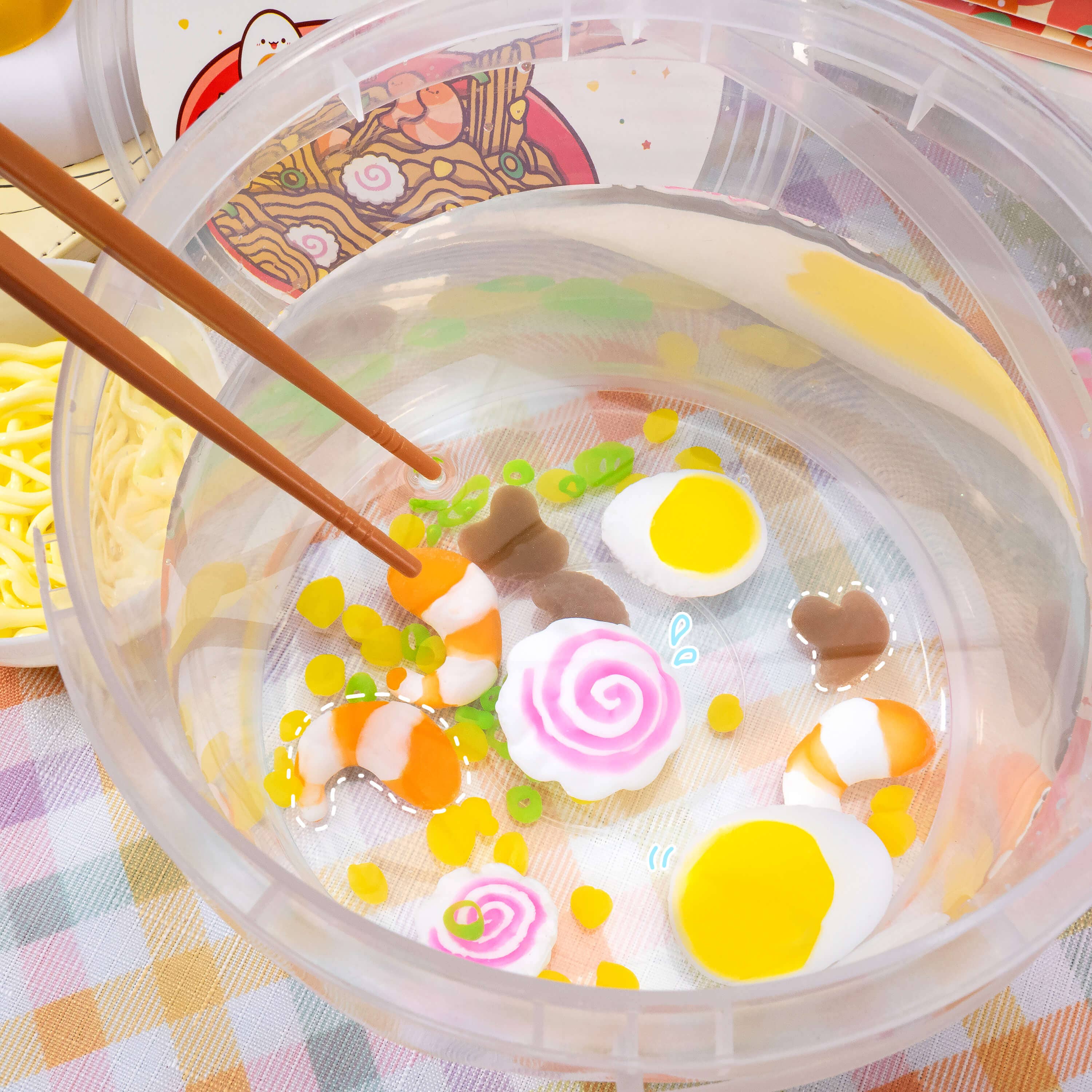 Instant Ramen Noodles Slime Science Kit | Kawaii Slime