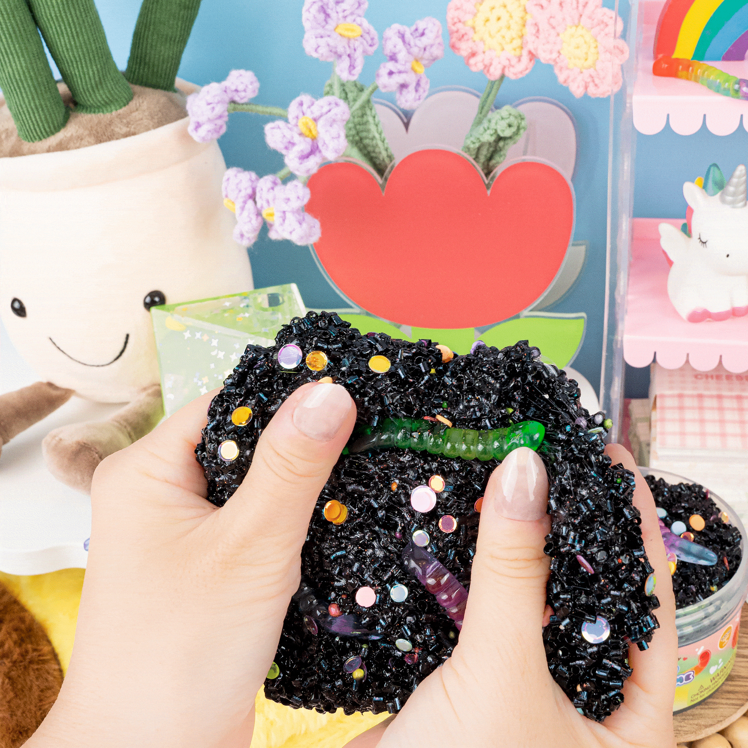 Dirt Cup Parfait Crunchy Signature Dome™ Slime | Kawaii Slime