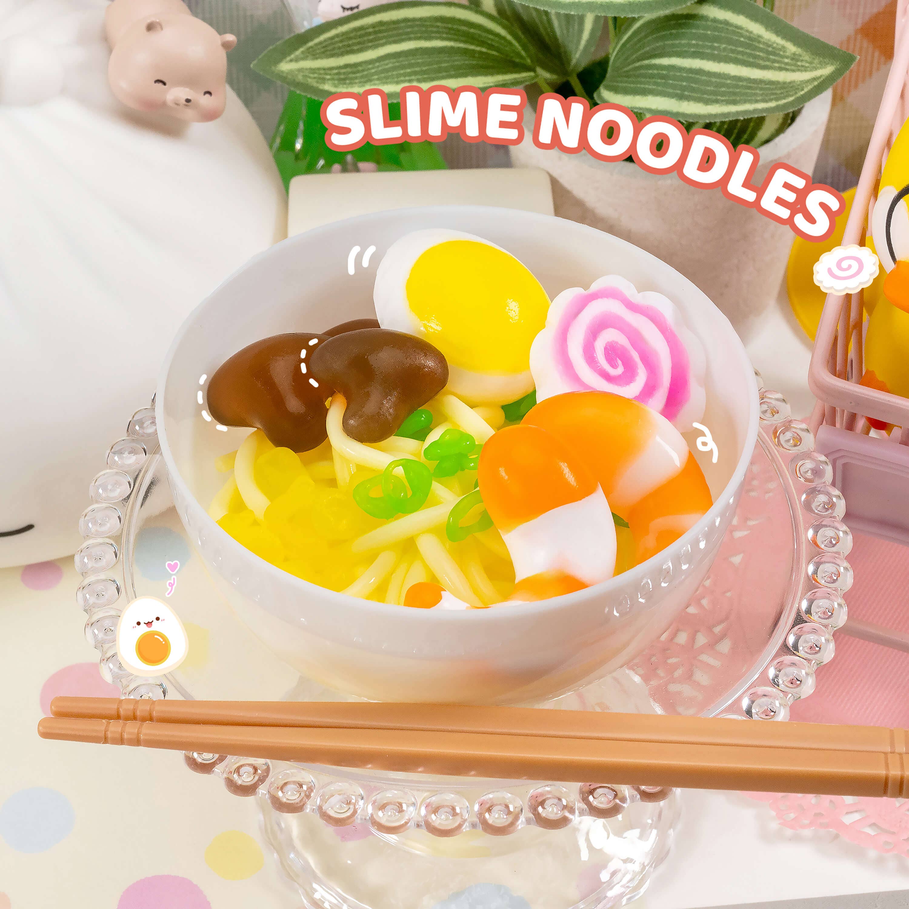 Instant Ramen Noodles Slime Science Kit | Kawaii Slime