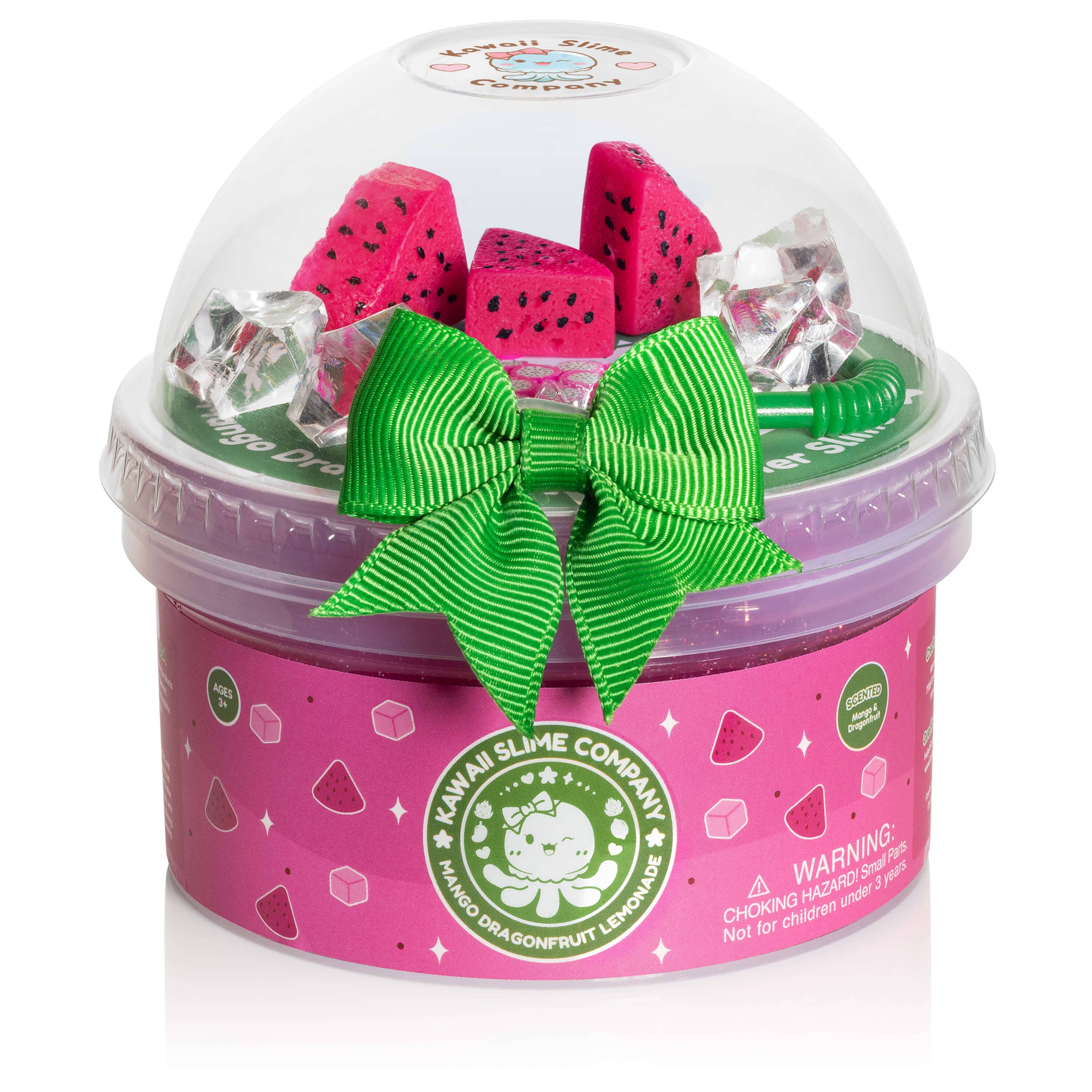 Mango Dragonfruit Lemonade Refresher Jelly Cube Signature Dome™ Slime | Kawaii Slime