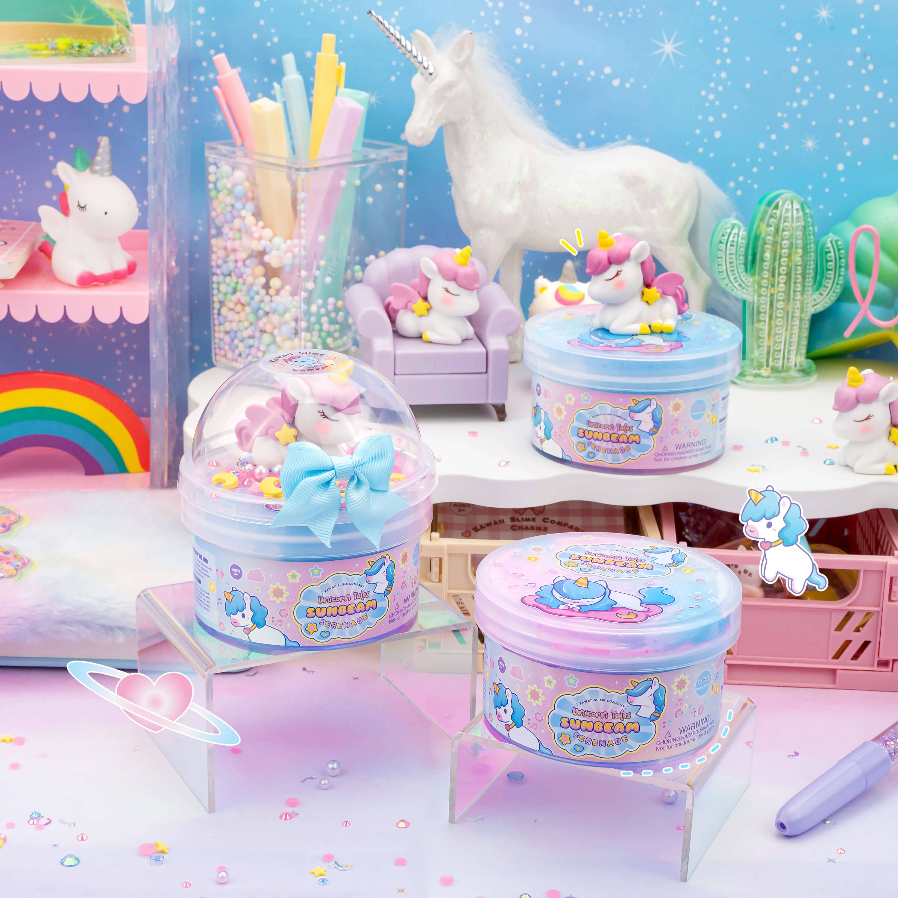Unicorn Tales Sunbeam Serenade Butter Signature Dome™ Slime | Kawaii Slime