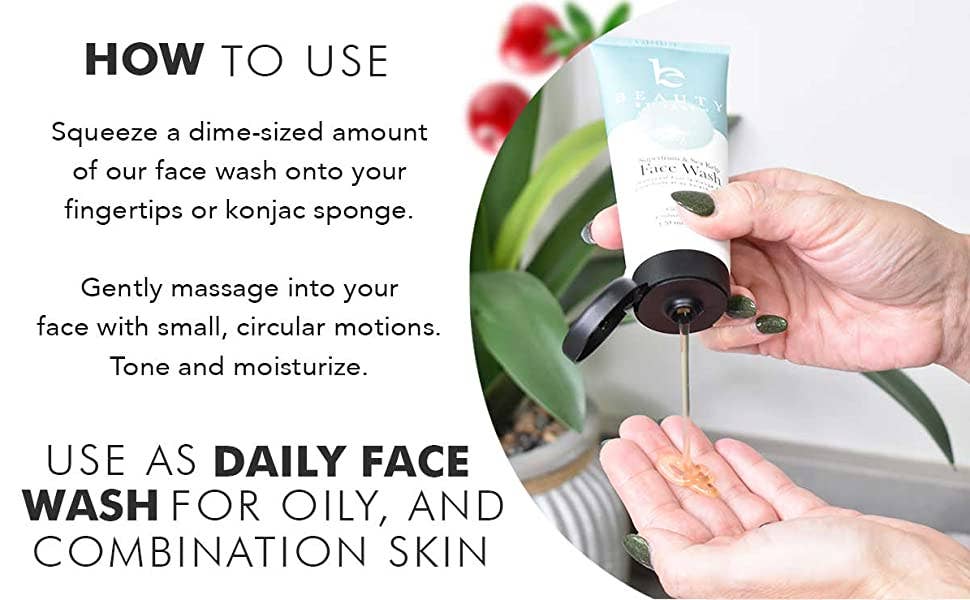 Facial Wash Superfruits & Sea Kelp | Beauty by Earth