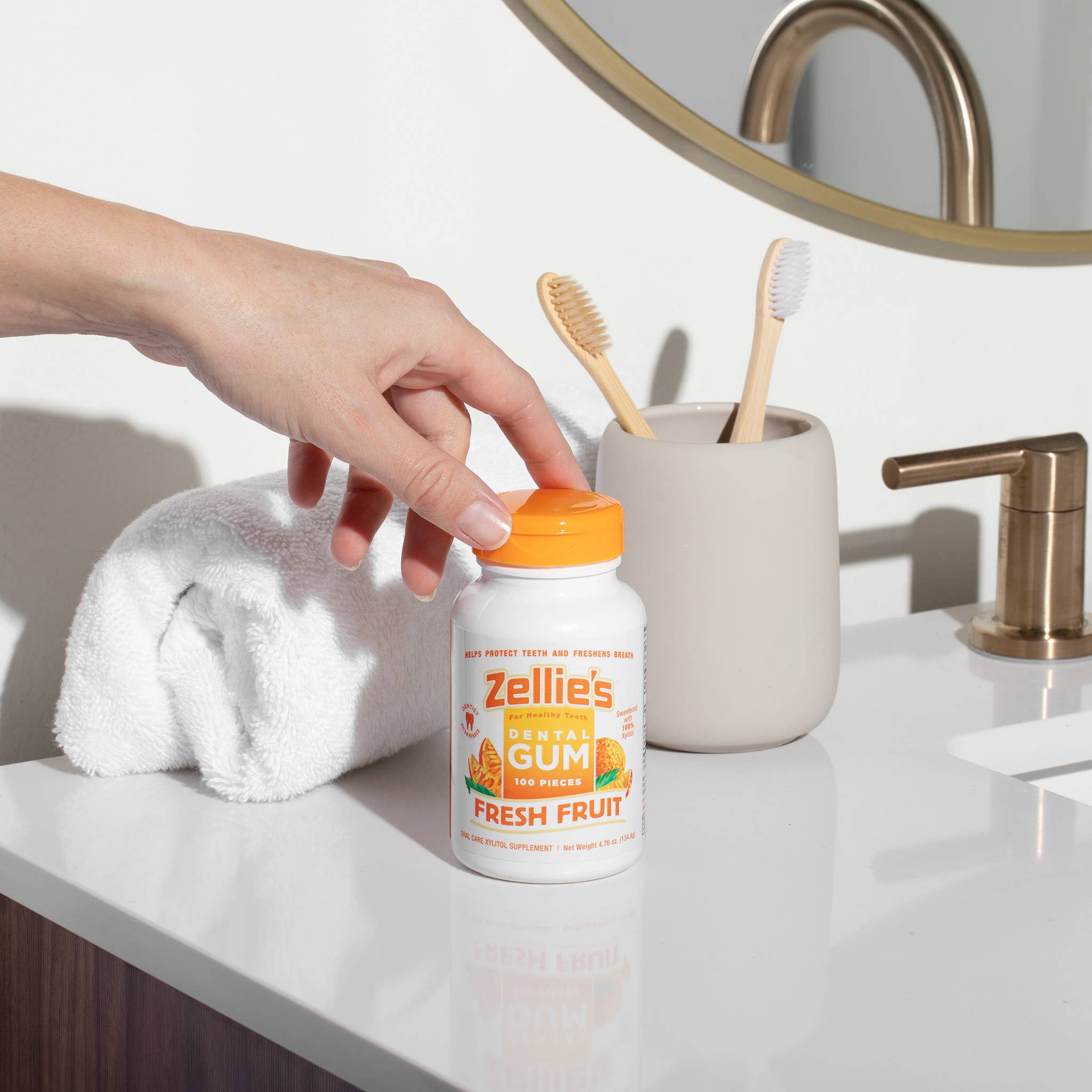 Zellie's Xylitol Dental Gum - Fresh Fruit | Zellies