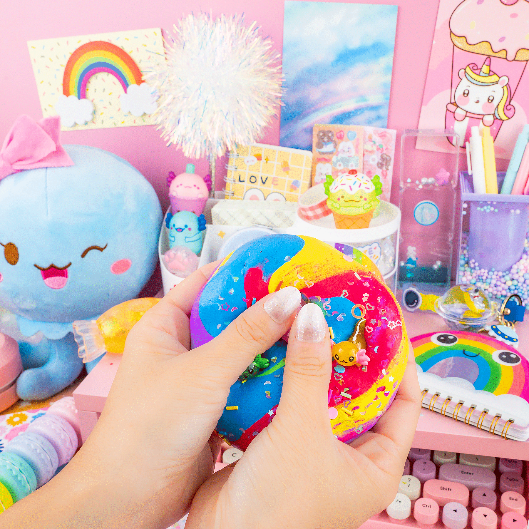 A'lotl Friends Butter Signature Dome™ Slime | Kawaii Slime