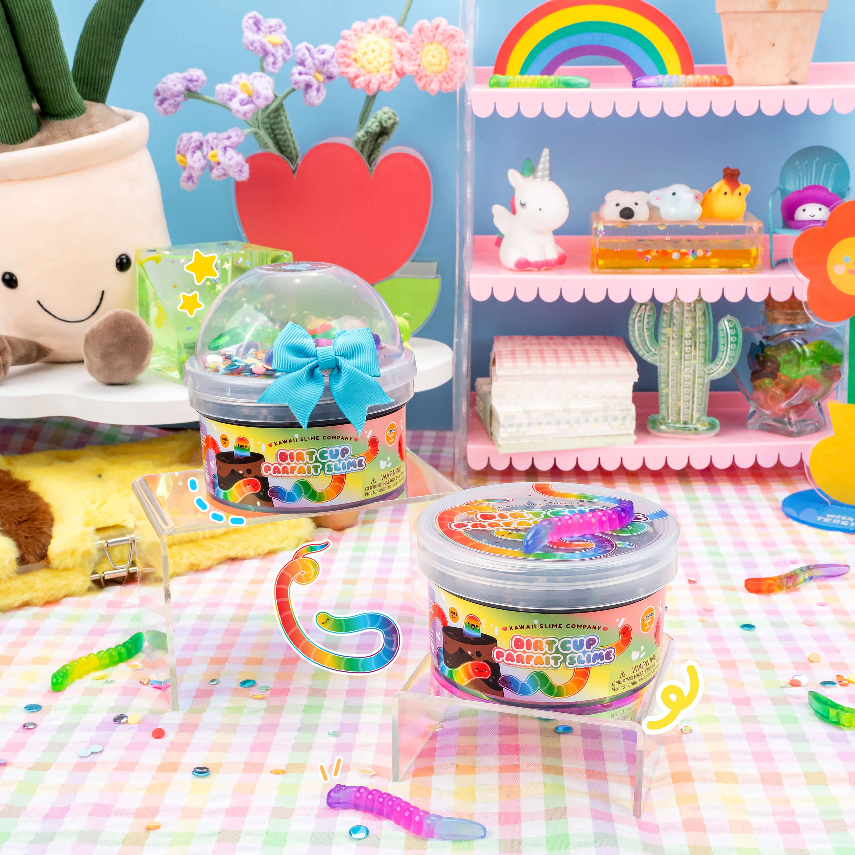 Dirt Cup Parfait Crunchy Signature Dome™ Slime | Kawaii Slime