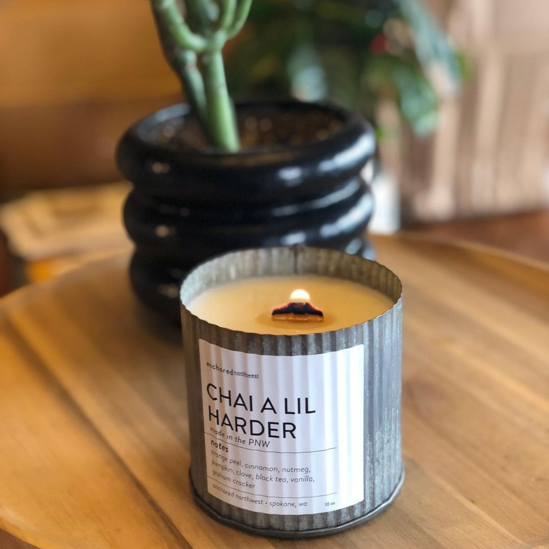 Fraser Fir Rustic Vintage Farmhouse Wood Wick Holiday Candle | Anchored Northwest