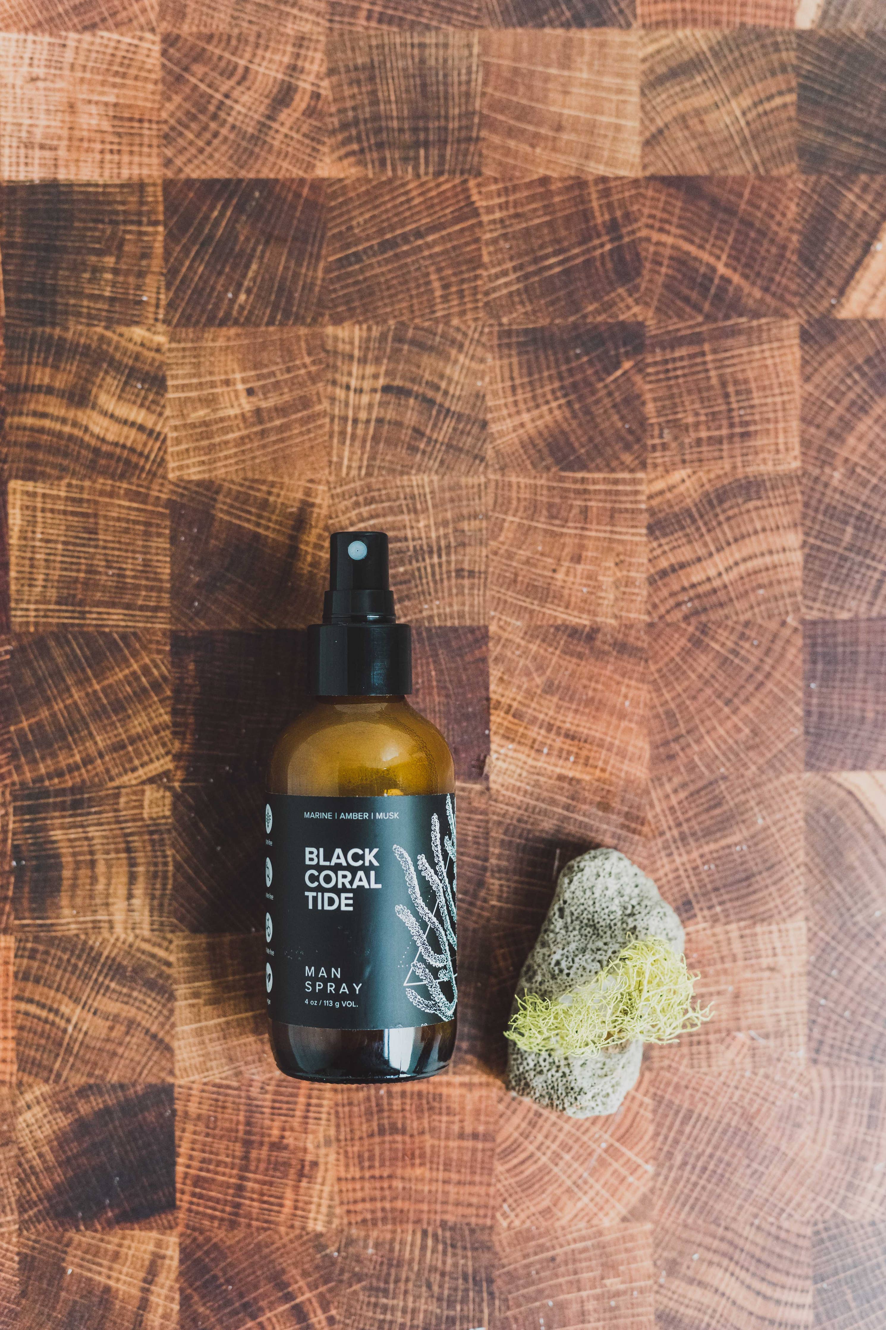 Man Spray 4 oz Black Coral Tide | Broken Top Goods