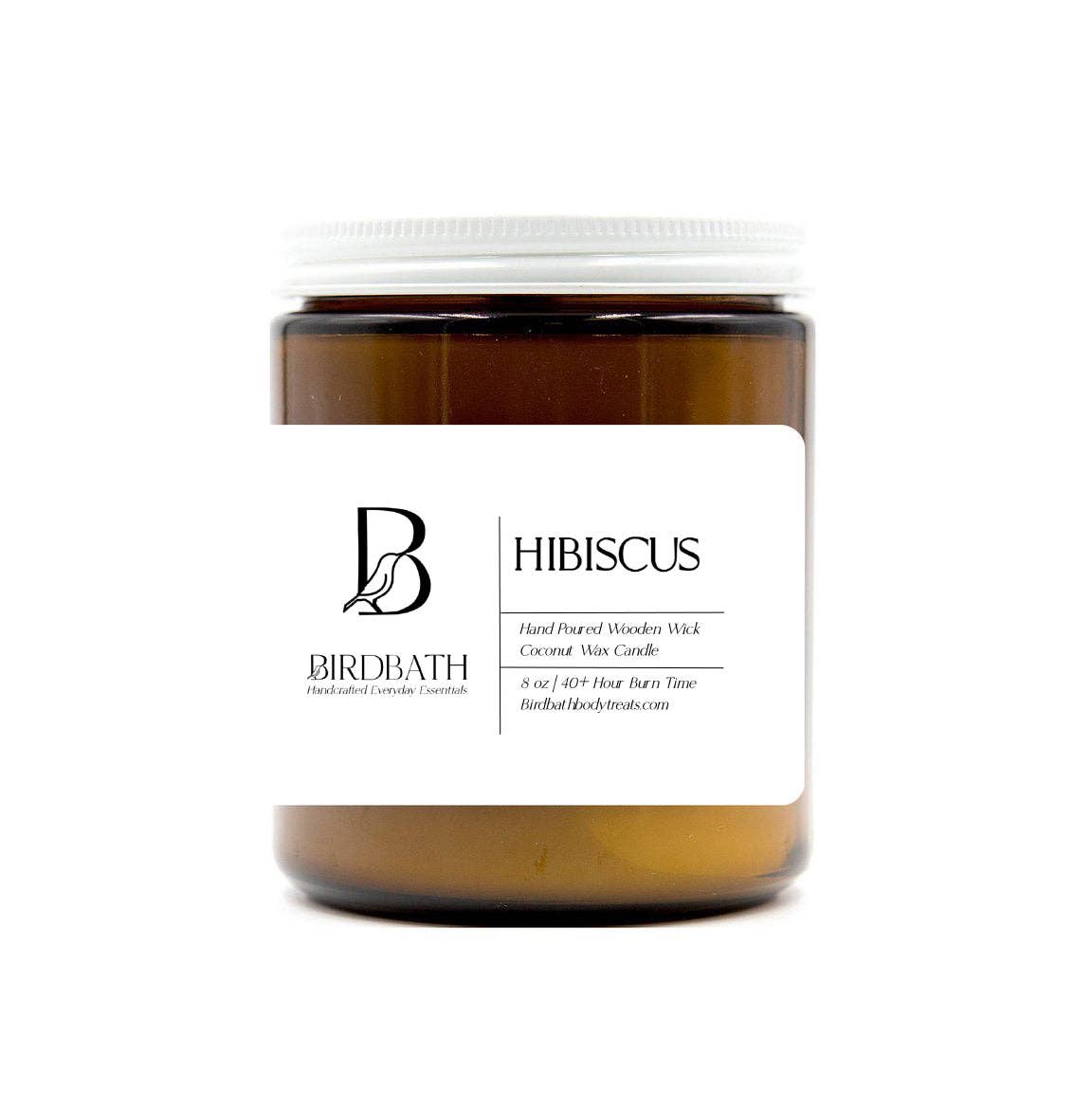 Hibiscus Coconut Wax Candle | Birdbath