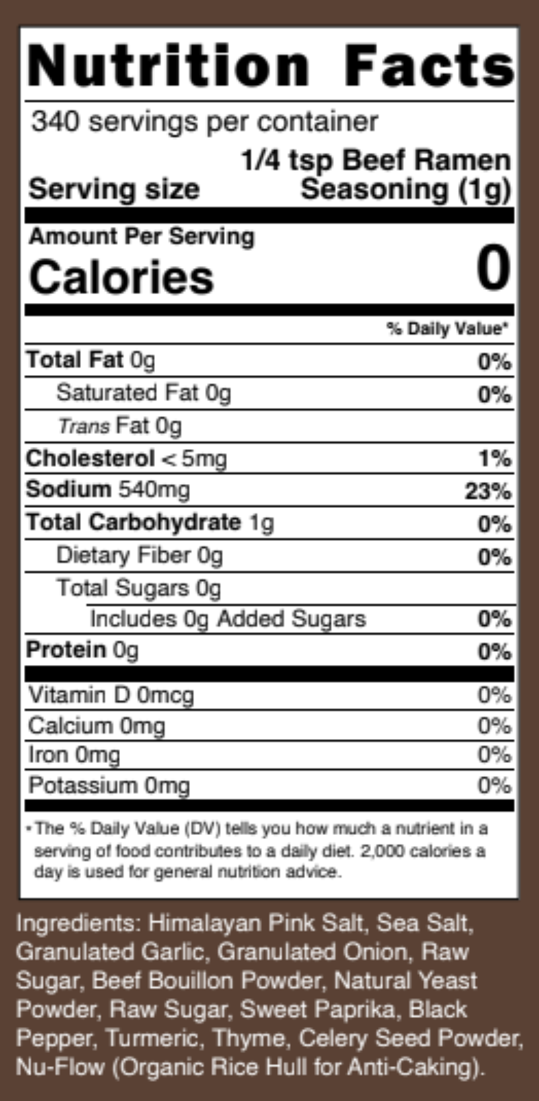 Beef Ramen Seasoning | Clean Monday Meals