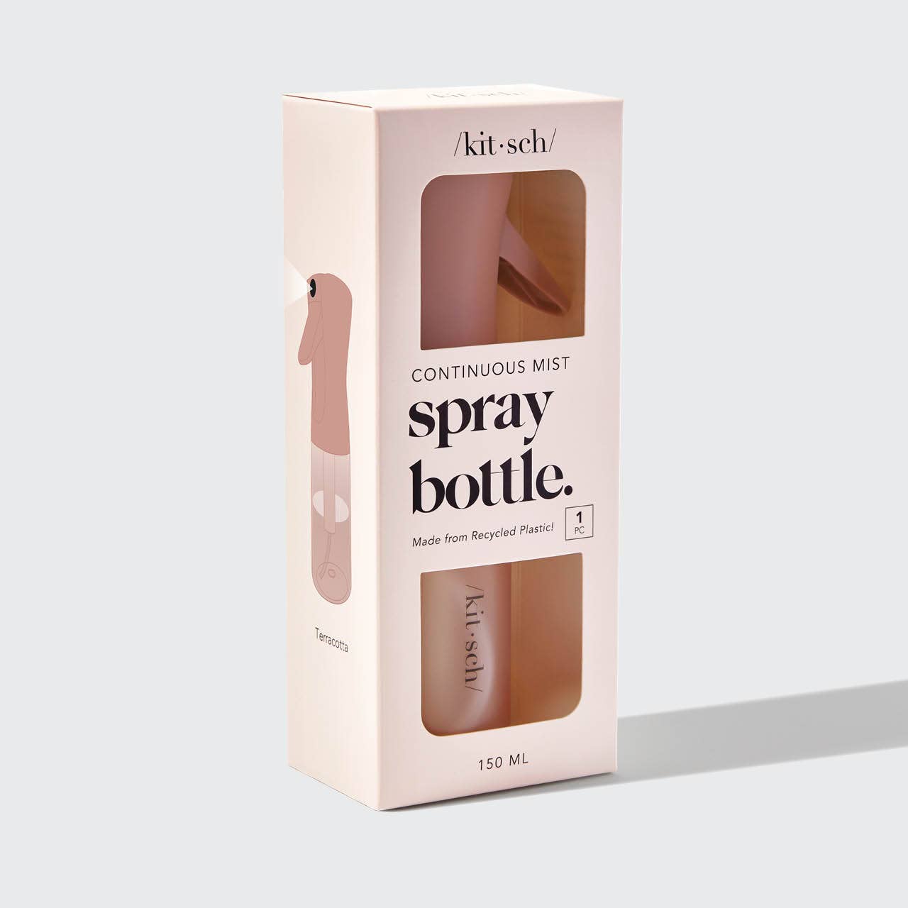 Recycled Plastic Continuous Spray Bottle in Terracotta | Kitsch