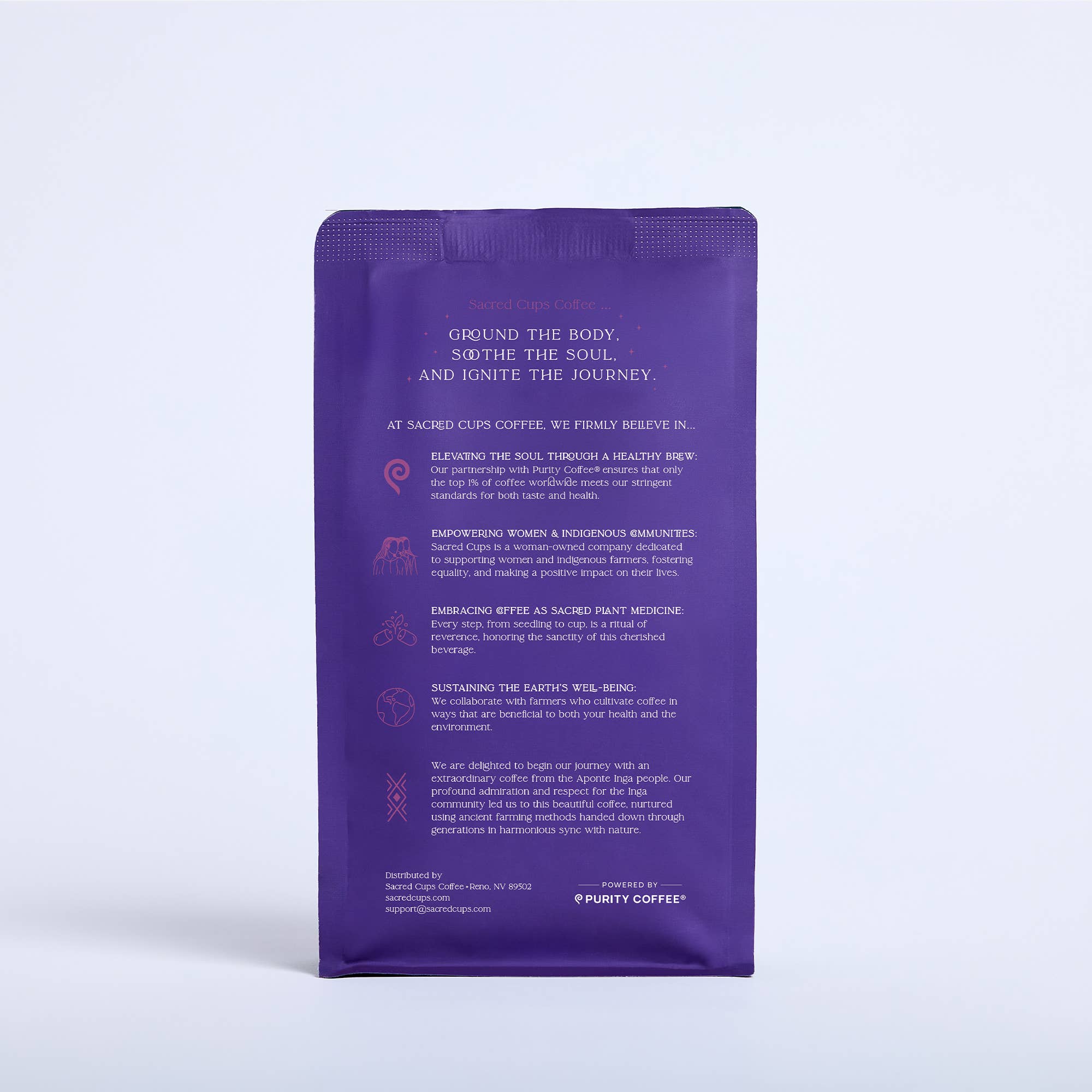 Aponte Inga Dark Whole Bean - 12oz Bag | Purity Coffee