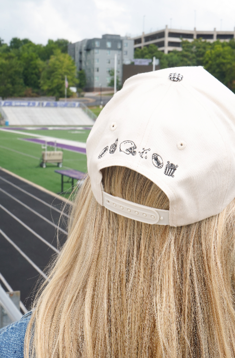 Touchdown - Black/White Houndstooth Hat | Kenzkustomz