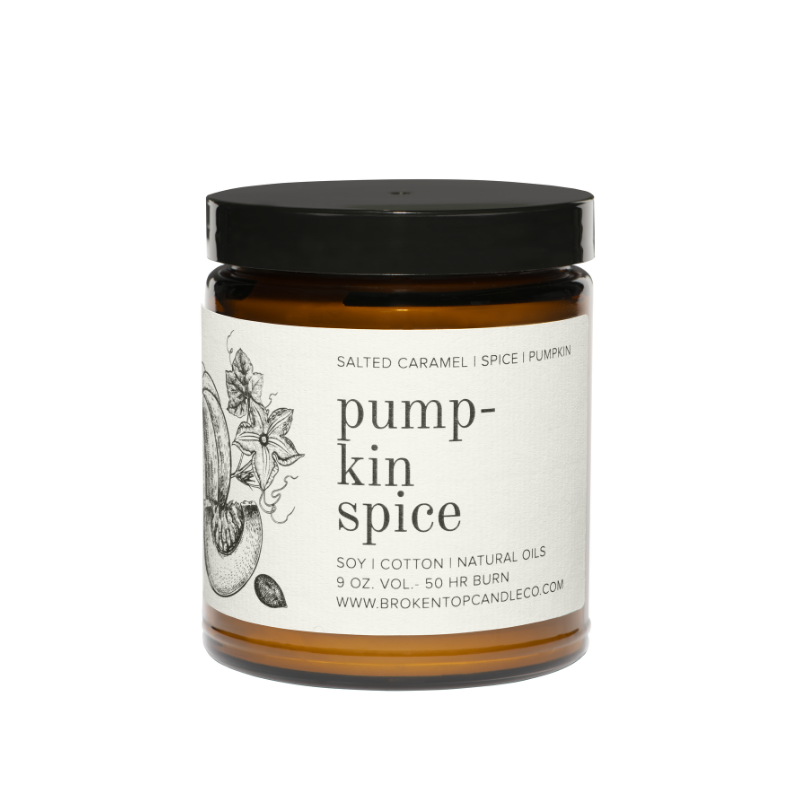 Pumpkin Spice Natural Soy Candle 9 oz | Broken Top Goods