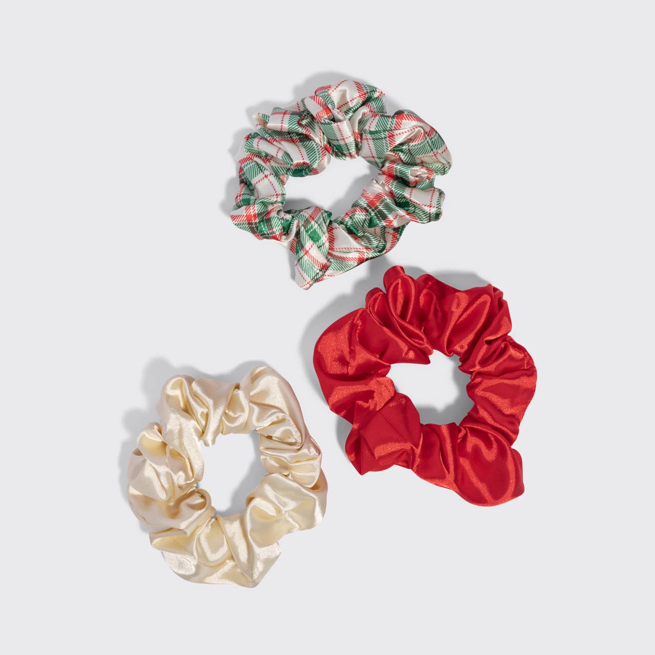 Holiday Scrunchies 3pc Set - Multi-color | KITSCH