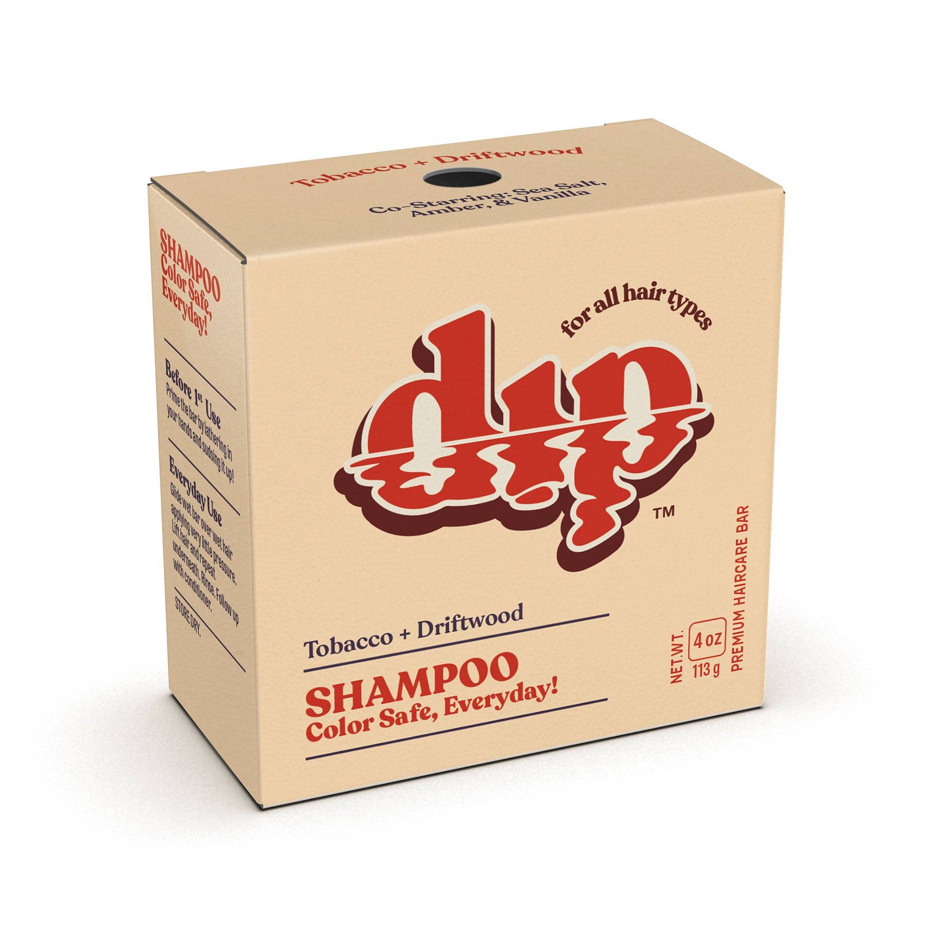 Color Safe Shampoo Bar for Every Day - Tobacco & Driftwood: Tobacco & Driftwood | Dip