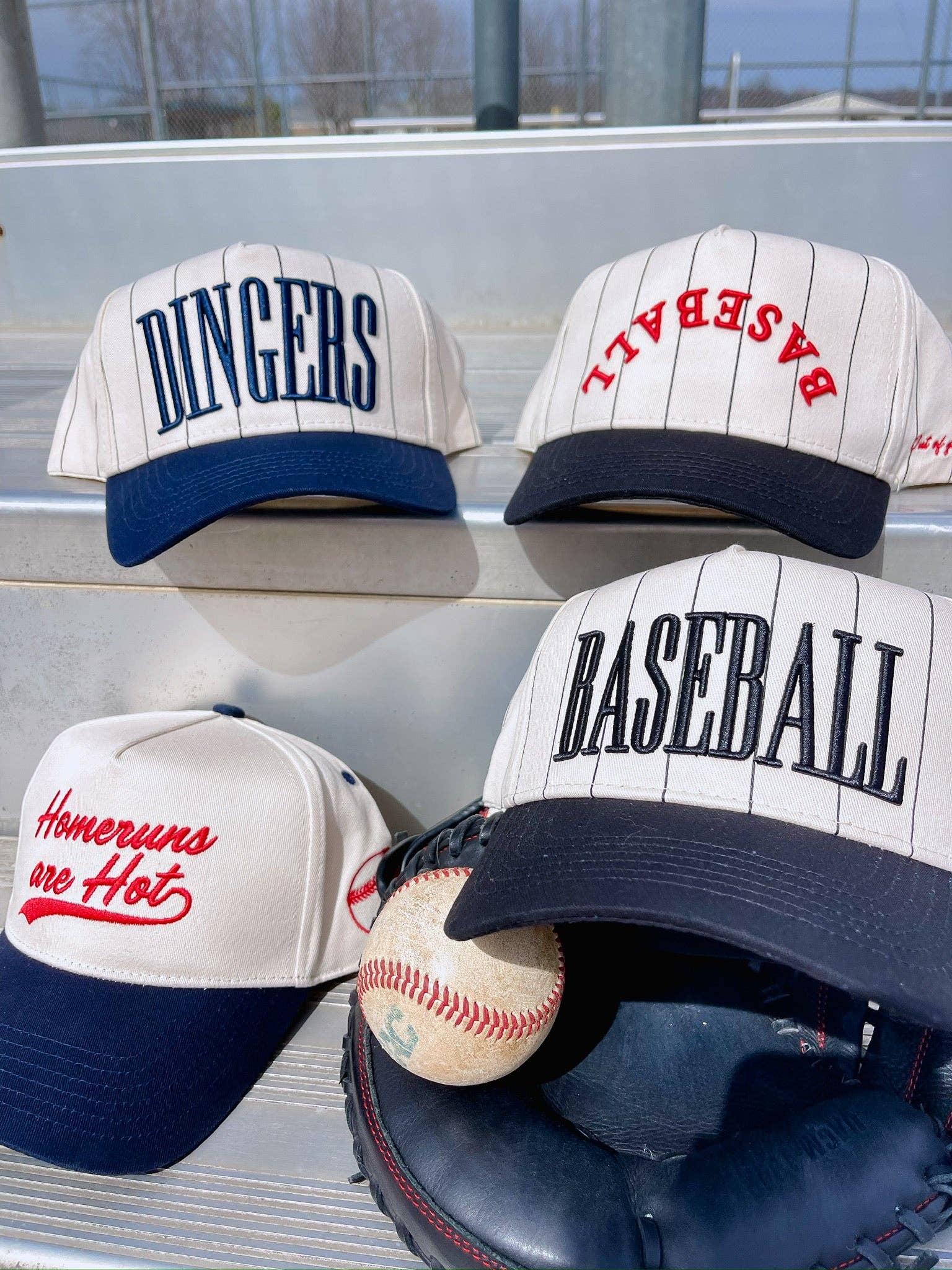 Baseball - Black Stripe Vintage Trucker Hat | Kenzkustomz