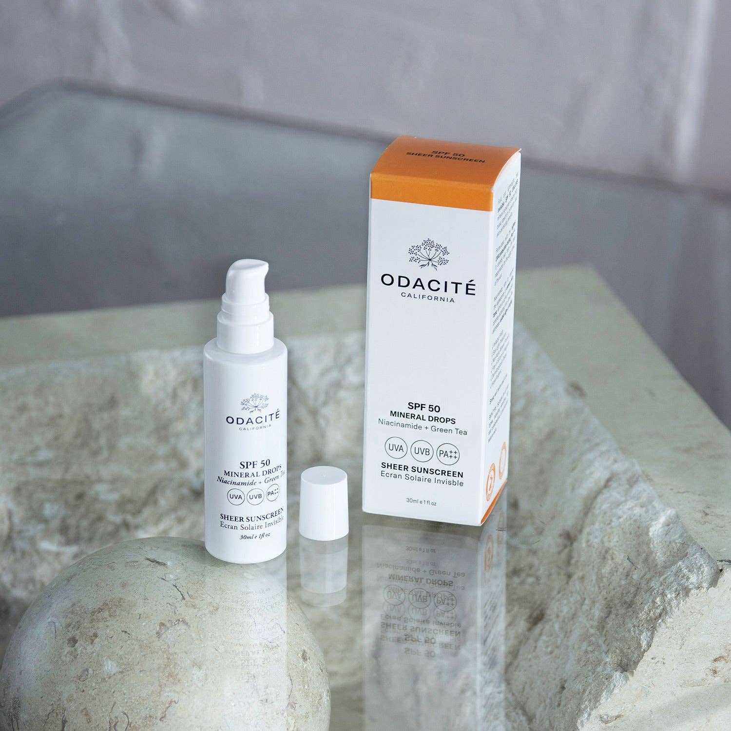 SPF 50 Mineral Drops Sheer Sunscreen | Odacité