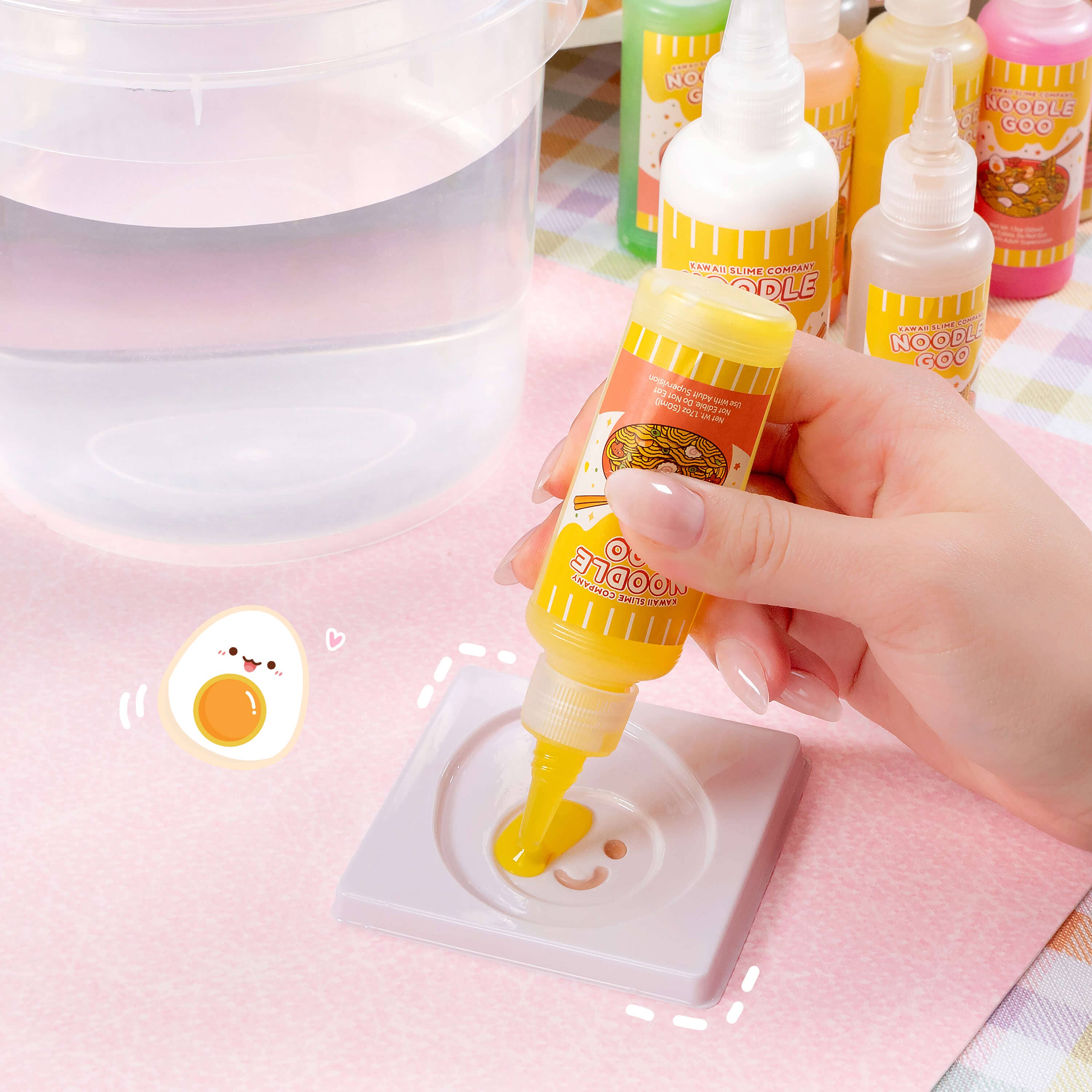 Instant Ramen Noodles Slime Science Kit | Kawaii Slime