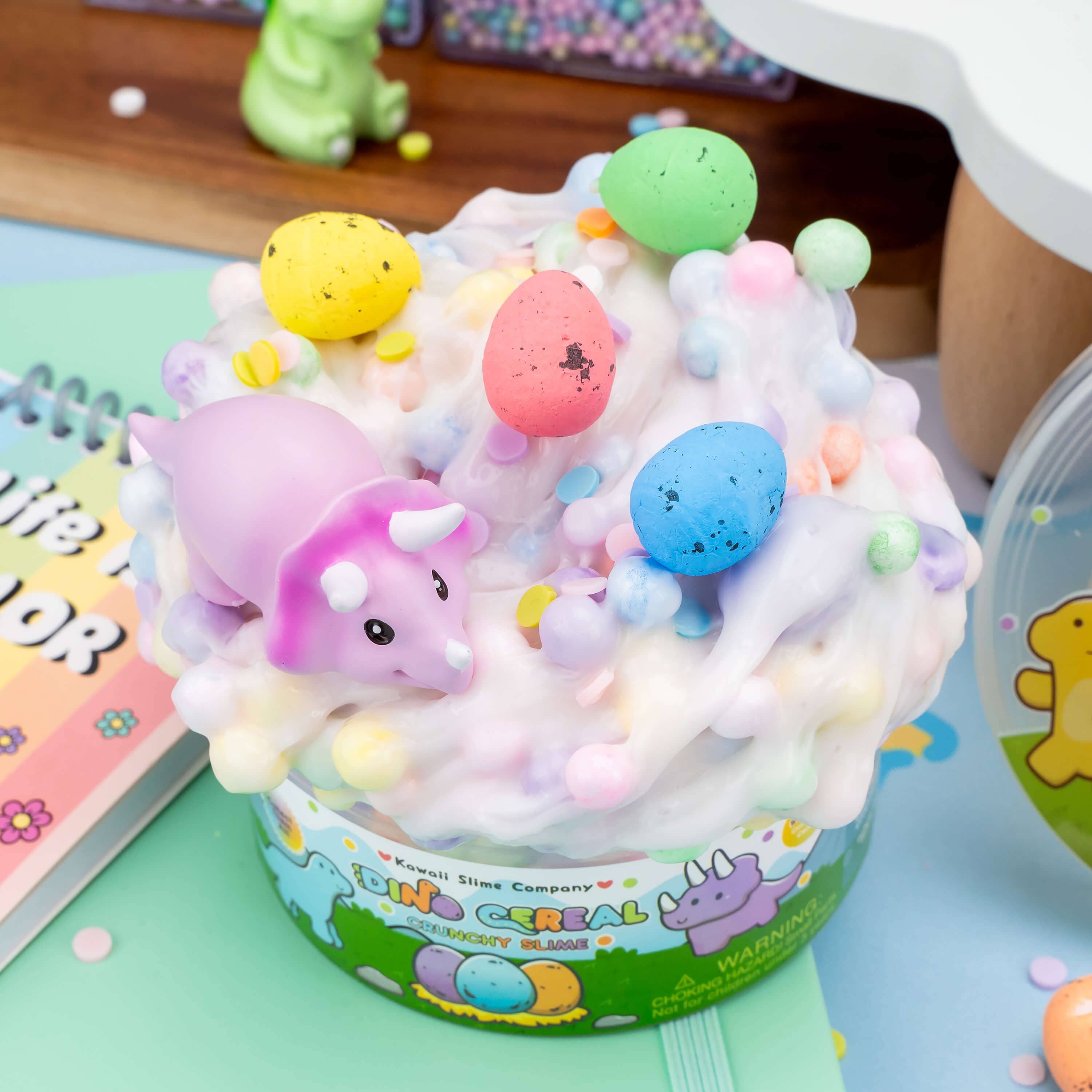 Dino Cereal Crunchy Signature Dome™ Slime | Kawaii Slime
