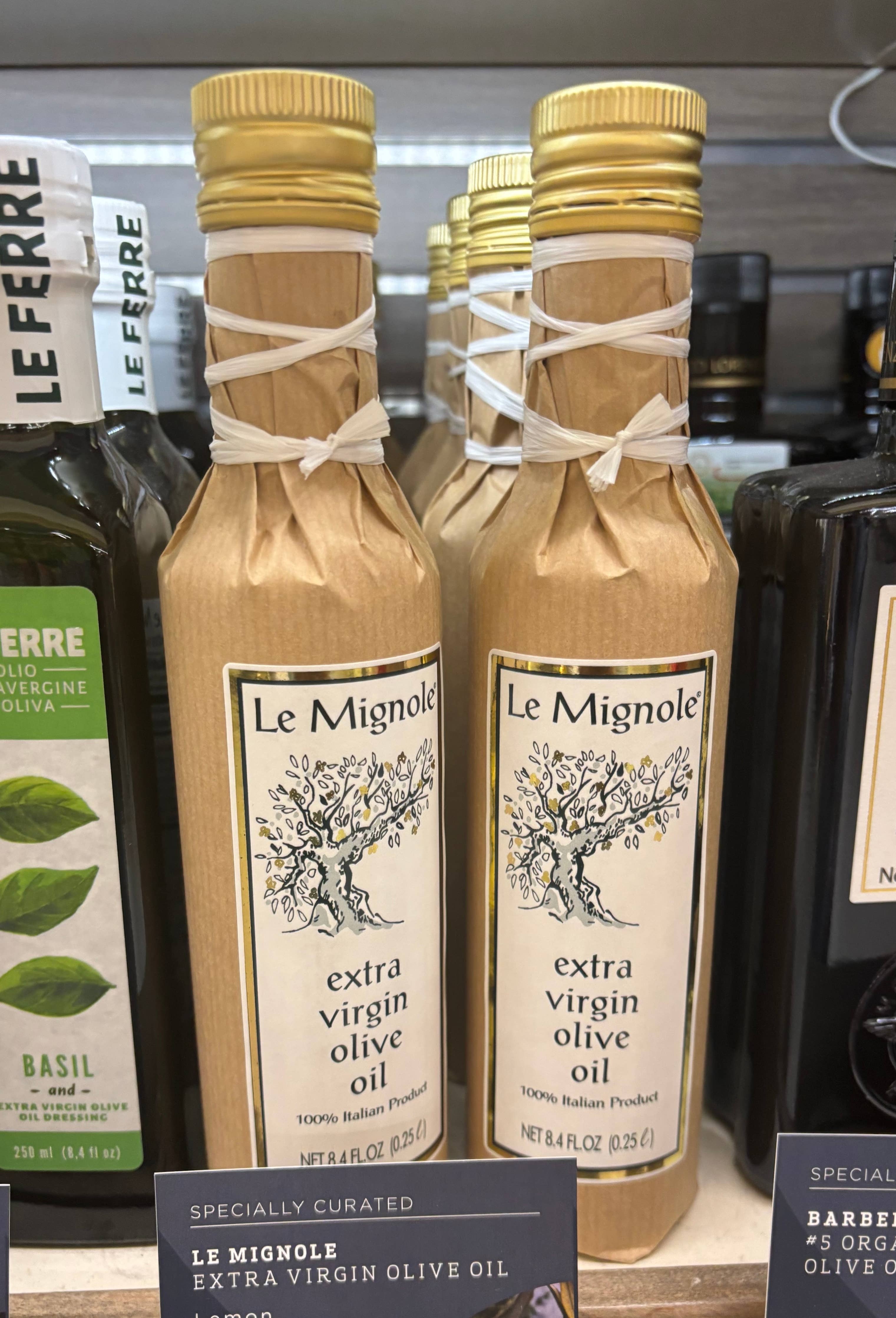 Unfiltered Extra Virgin Olive Oil Le Mignole 250ml | Gourmet Food Solutions