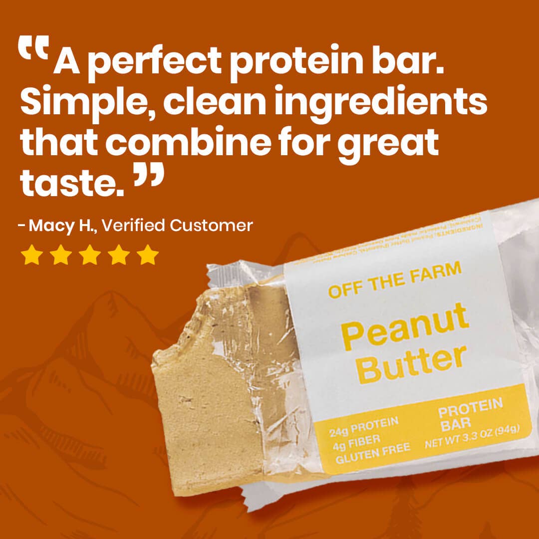 Peanut Butter Protein Bar | Off the Farm