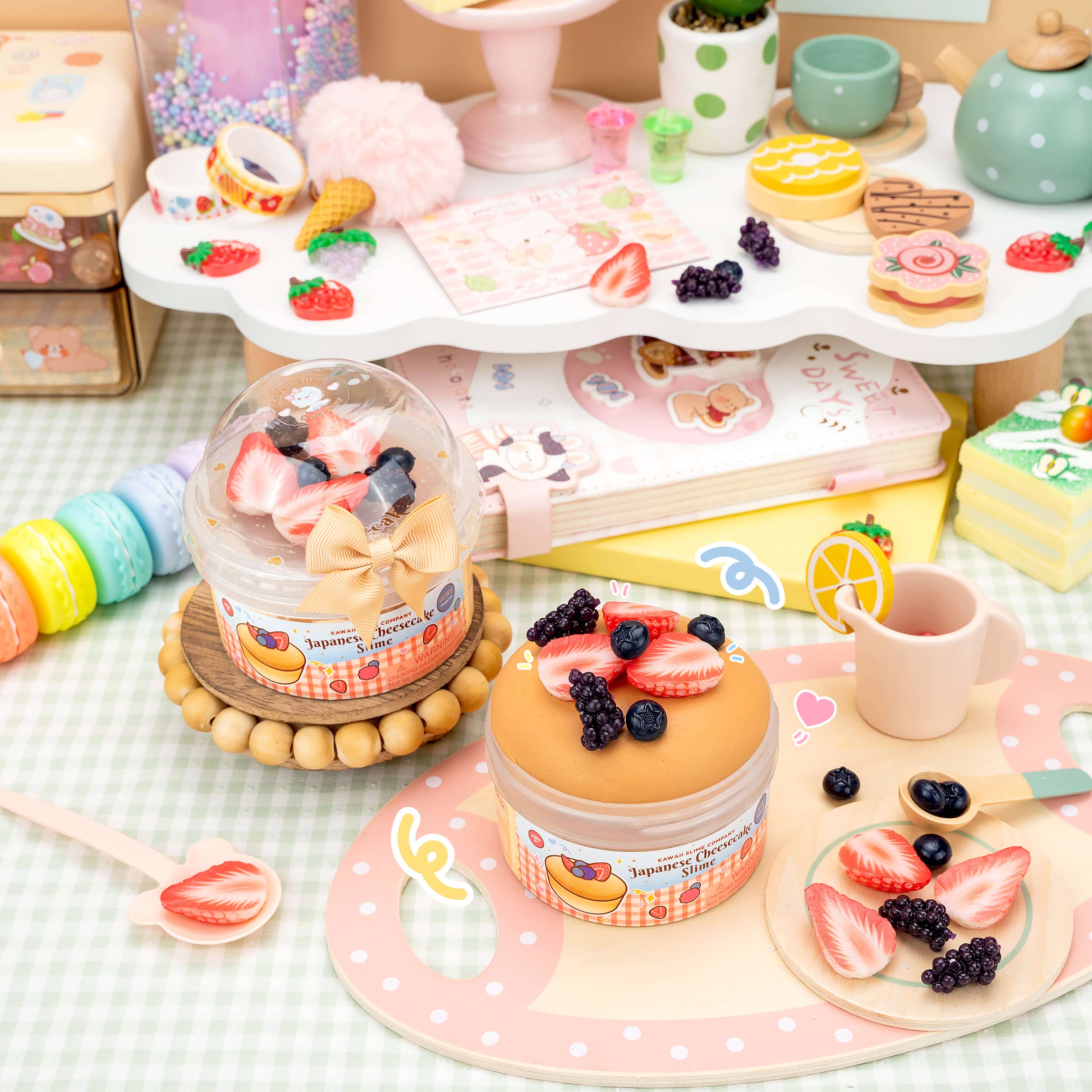 Japanese Cheesecake Butter Signature Dome™ Slime | Kawaii Slime
