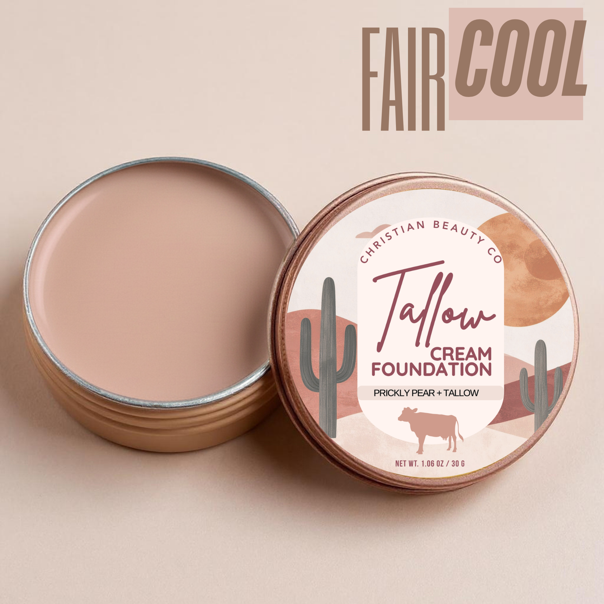Tallow Cream Foundation | Christian Beauty Co
