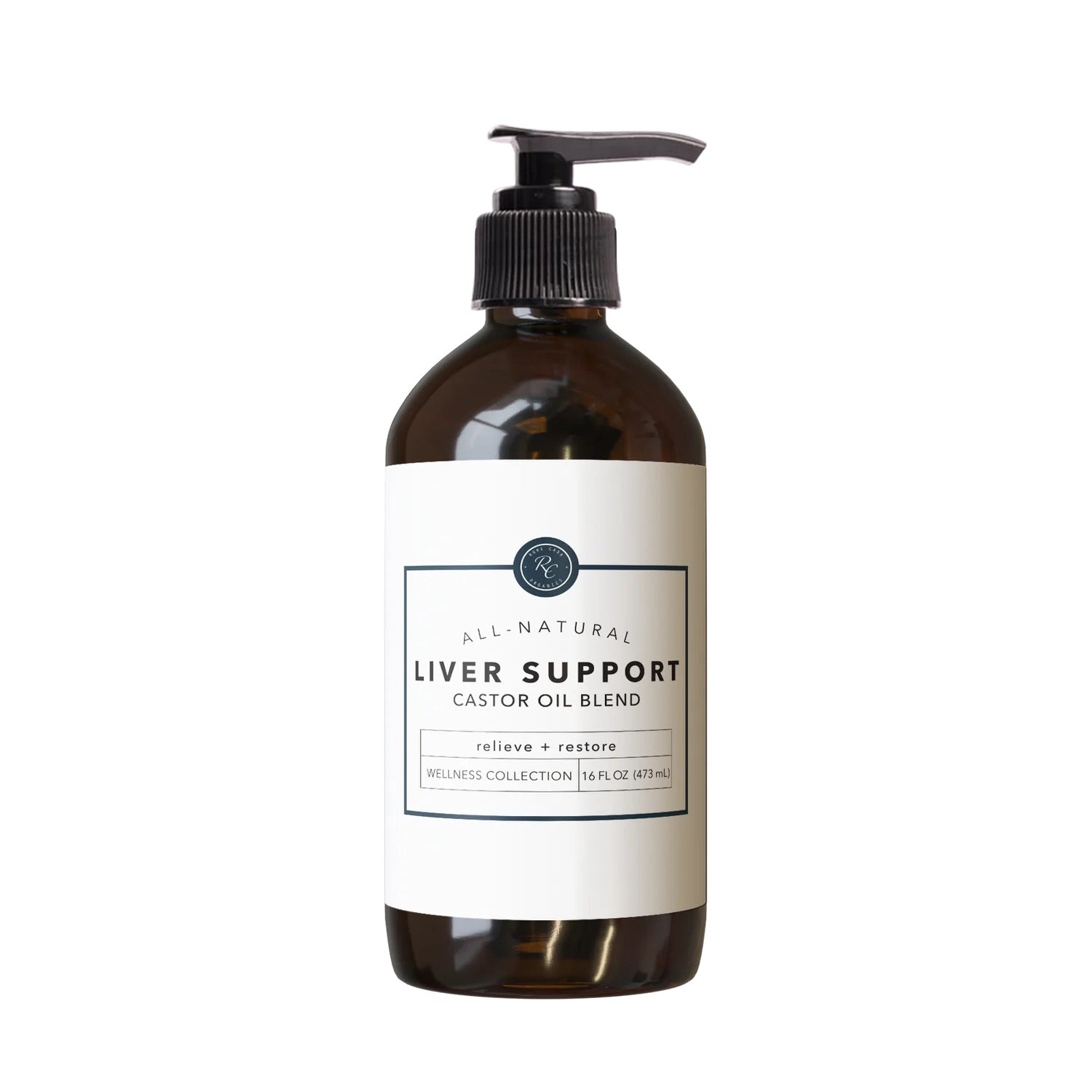 Liver Support Castor Oil Blend 16 oz | Rowe Casa Organics