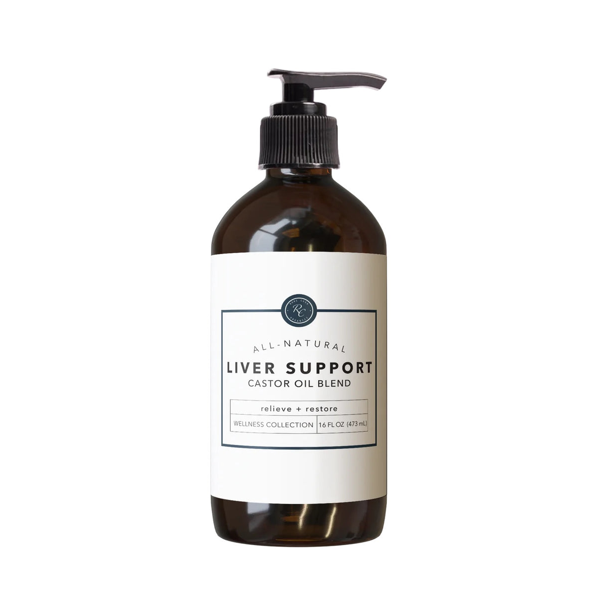 Liver Support Castor Oil Blend 16 oz | Rowe Casa Organics