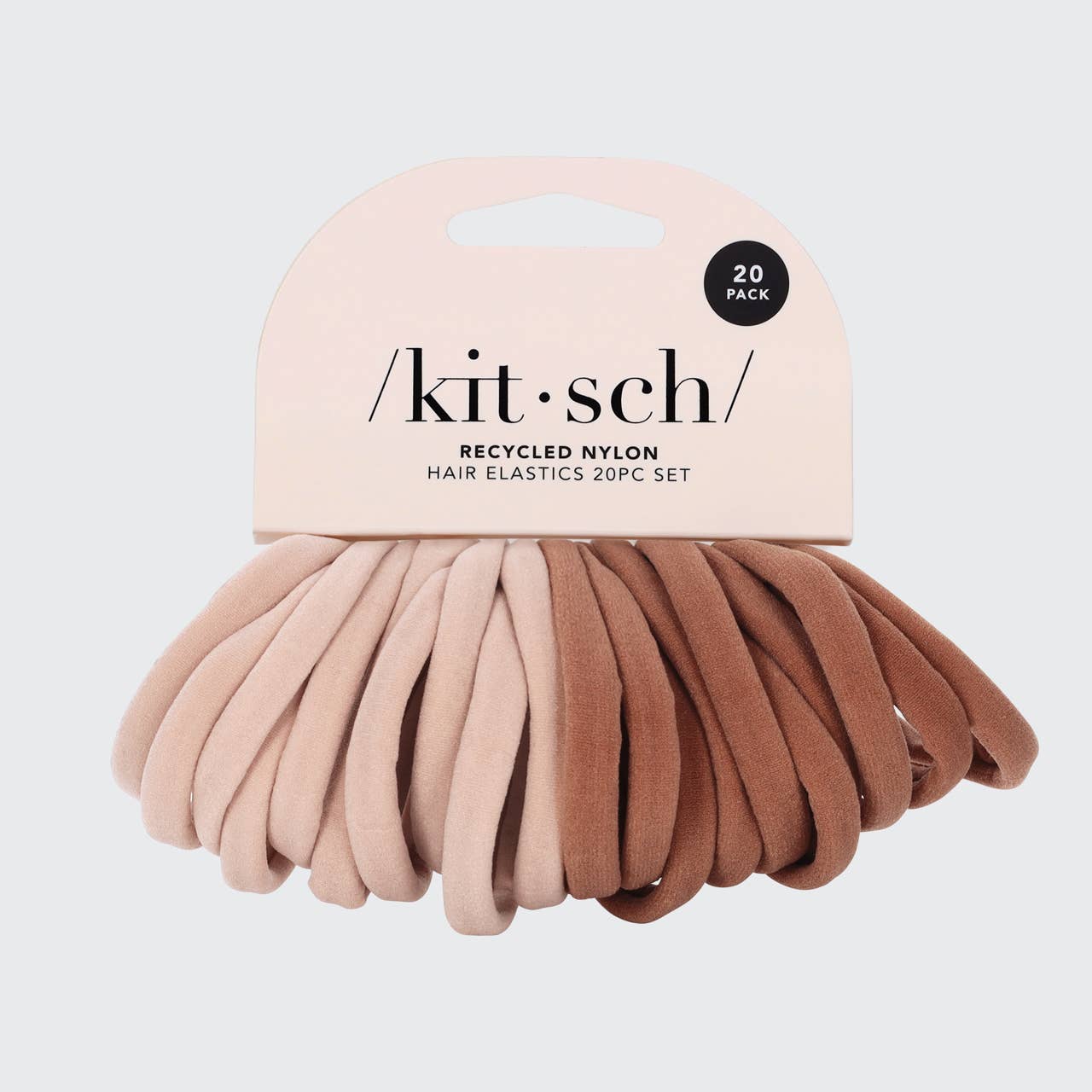 Eco-Friendly Nylon Elastics 20pc set - Blush | Kitsch