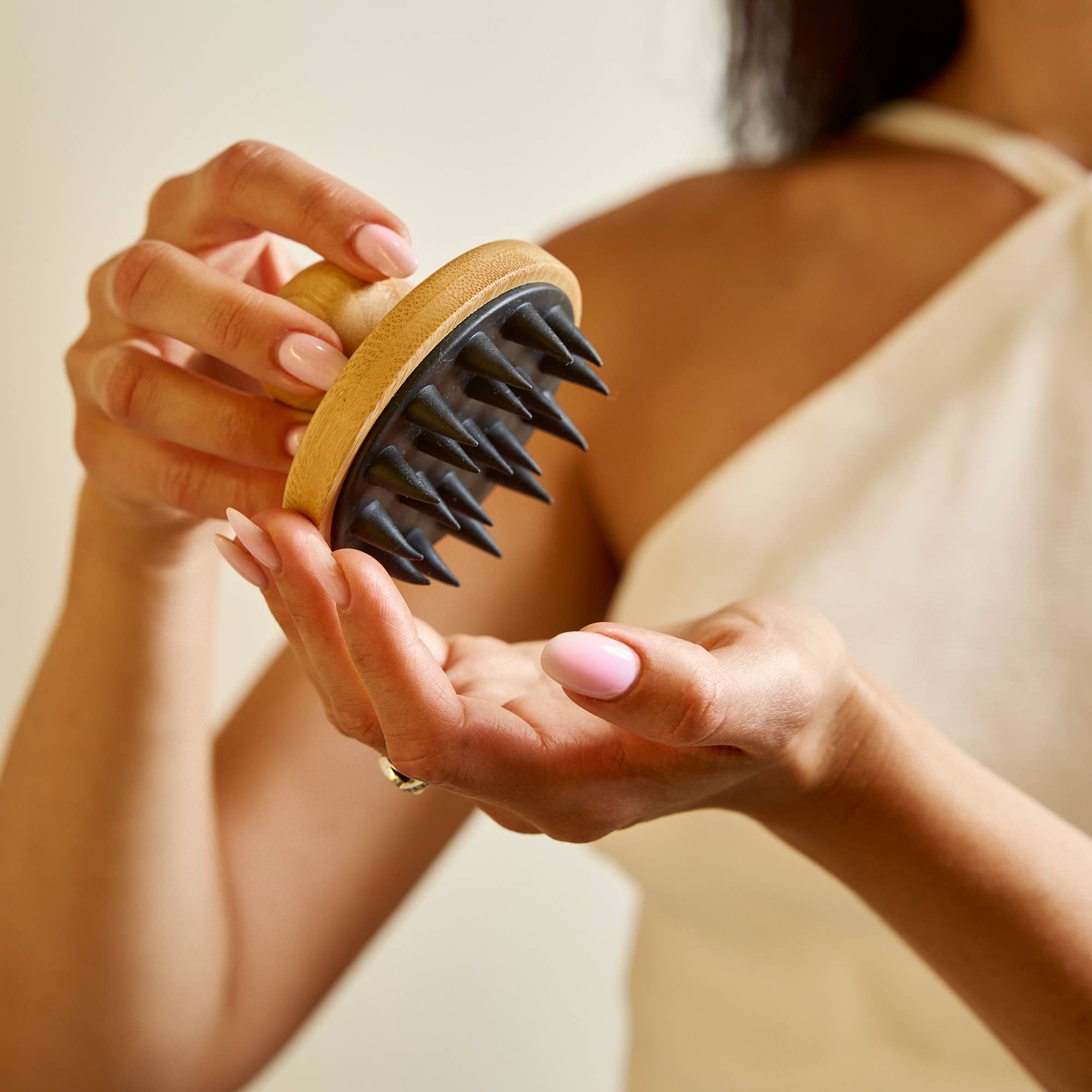 Bamboo and Silicone Scalp & Body Massager | Bamboo Switch