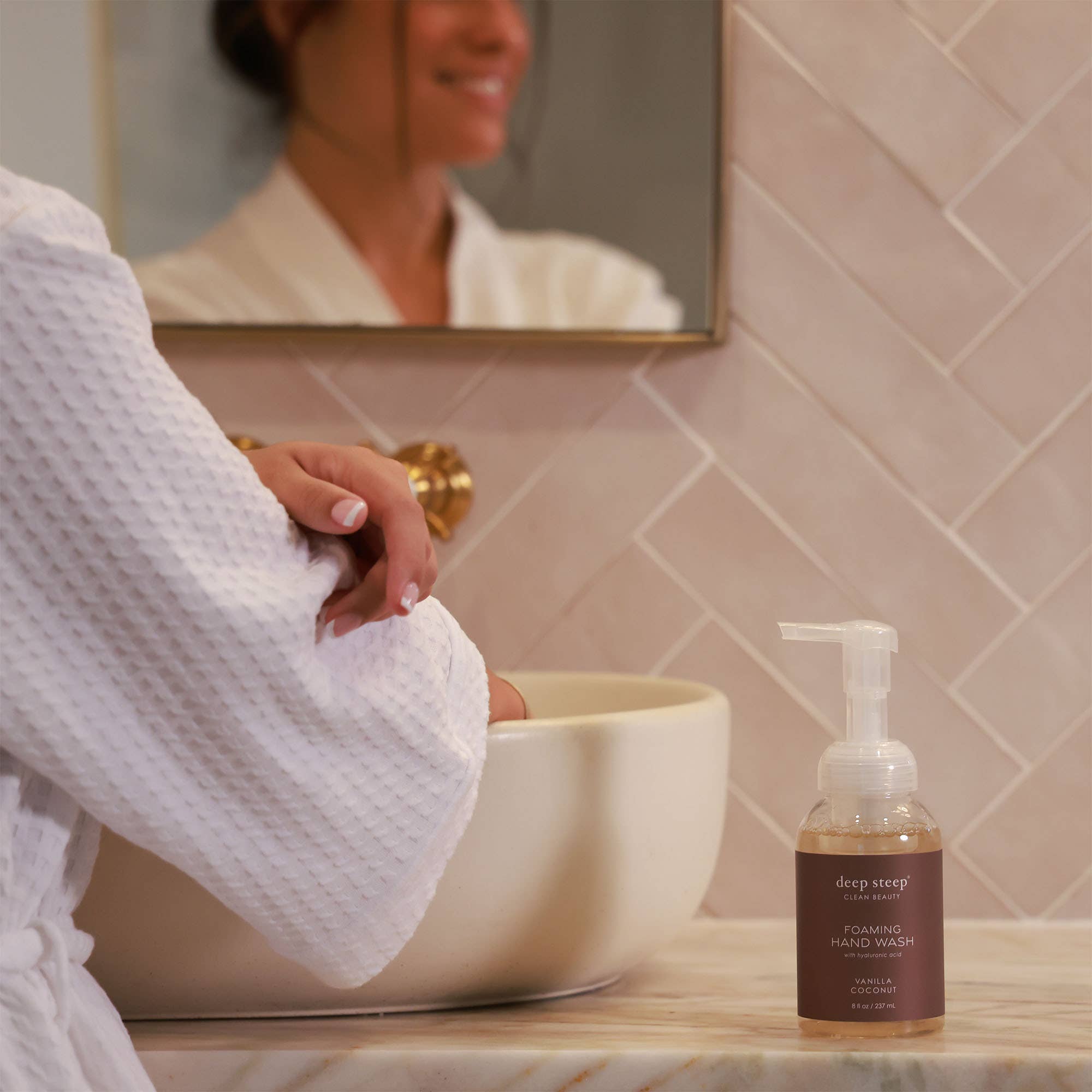 Foaming Hand Wash - Vanilla Coconut 8oz | Deep Steep Clean Beauty