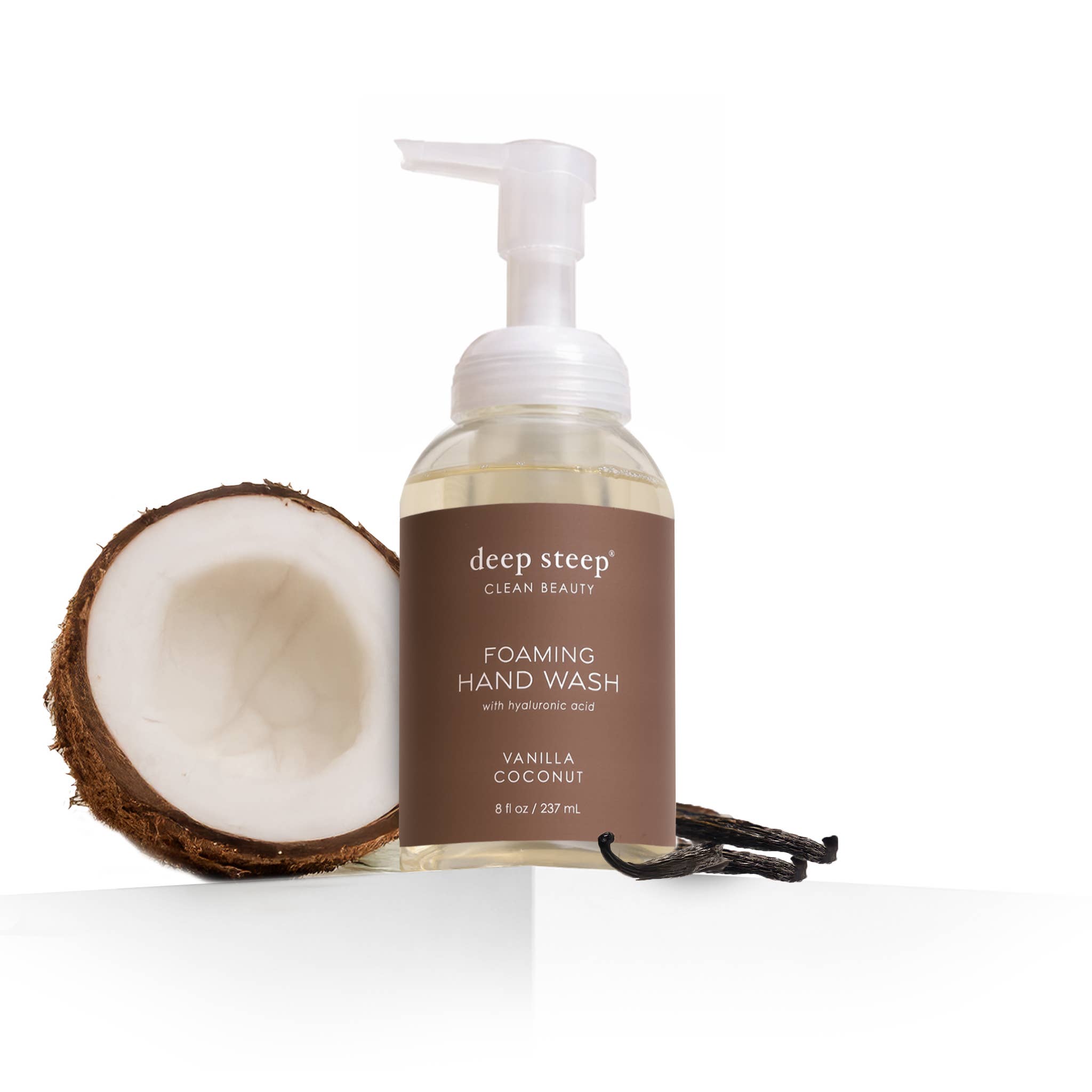 Foaming Hand Wash - Vanilla Coconut 8oz | Deep Steep Clean Beauty