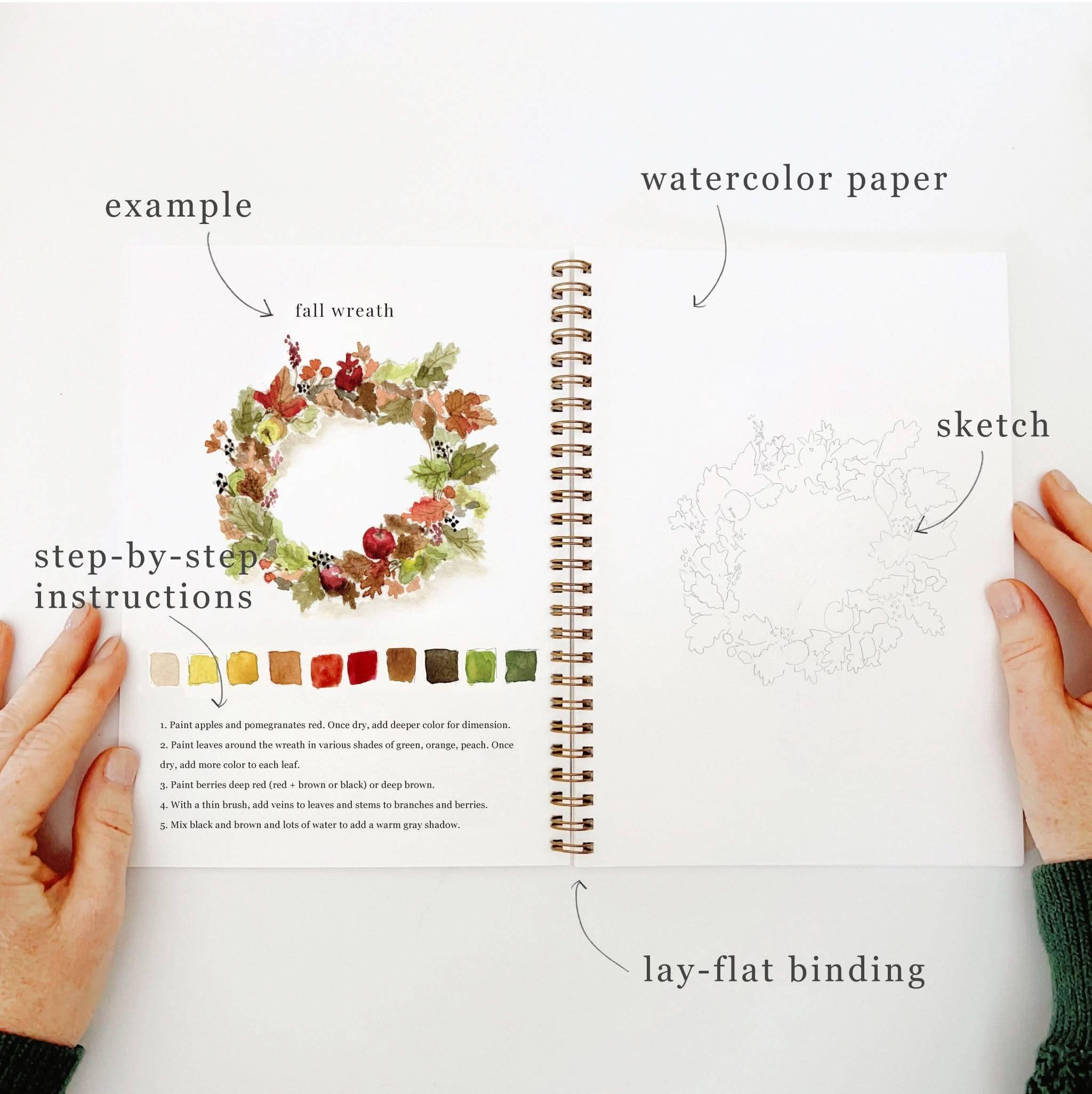 Autumn watercolor workbook | Emily Lex Studio