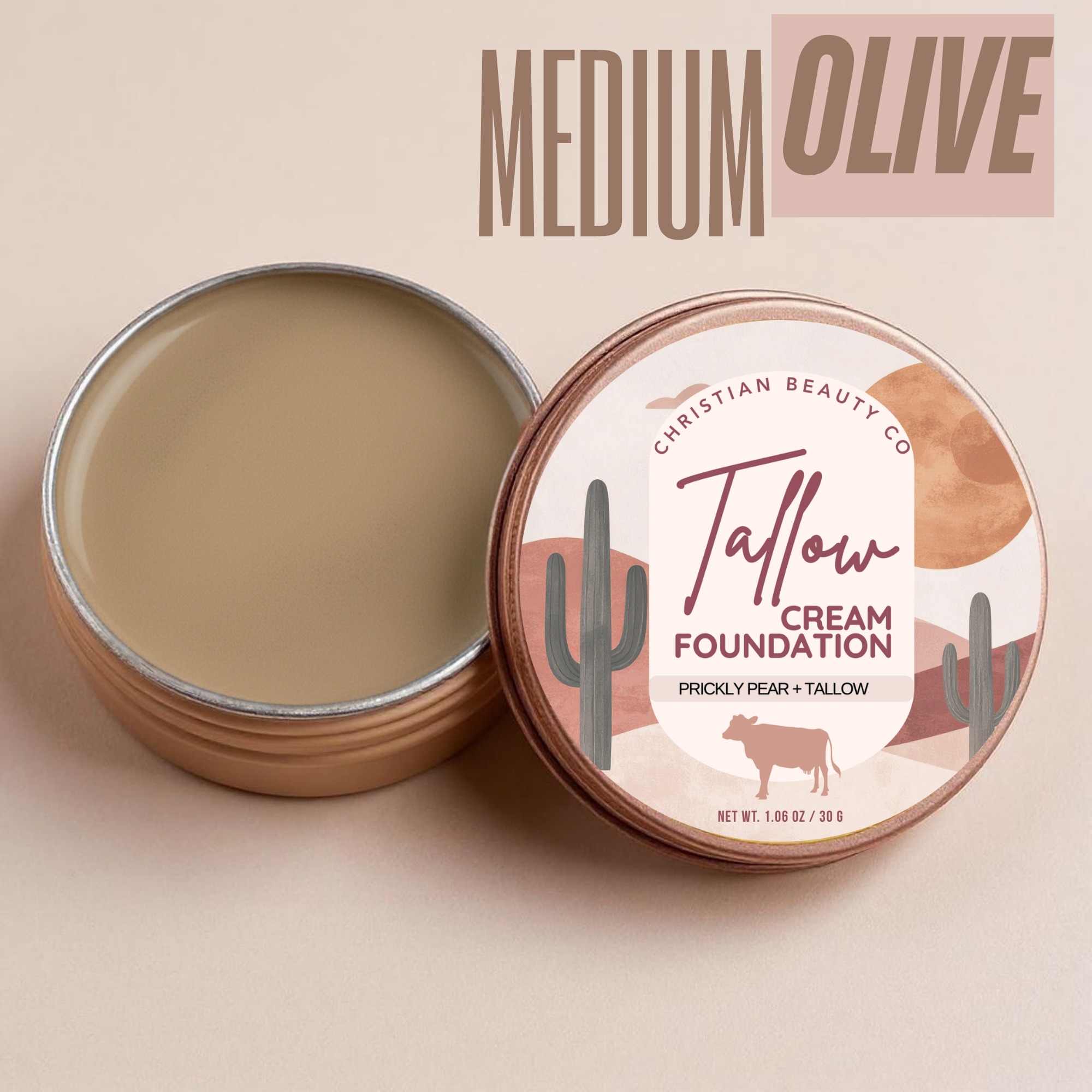 Tallow Cream Foundation | Christian Beauty Co
