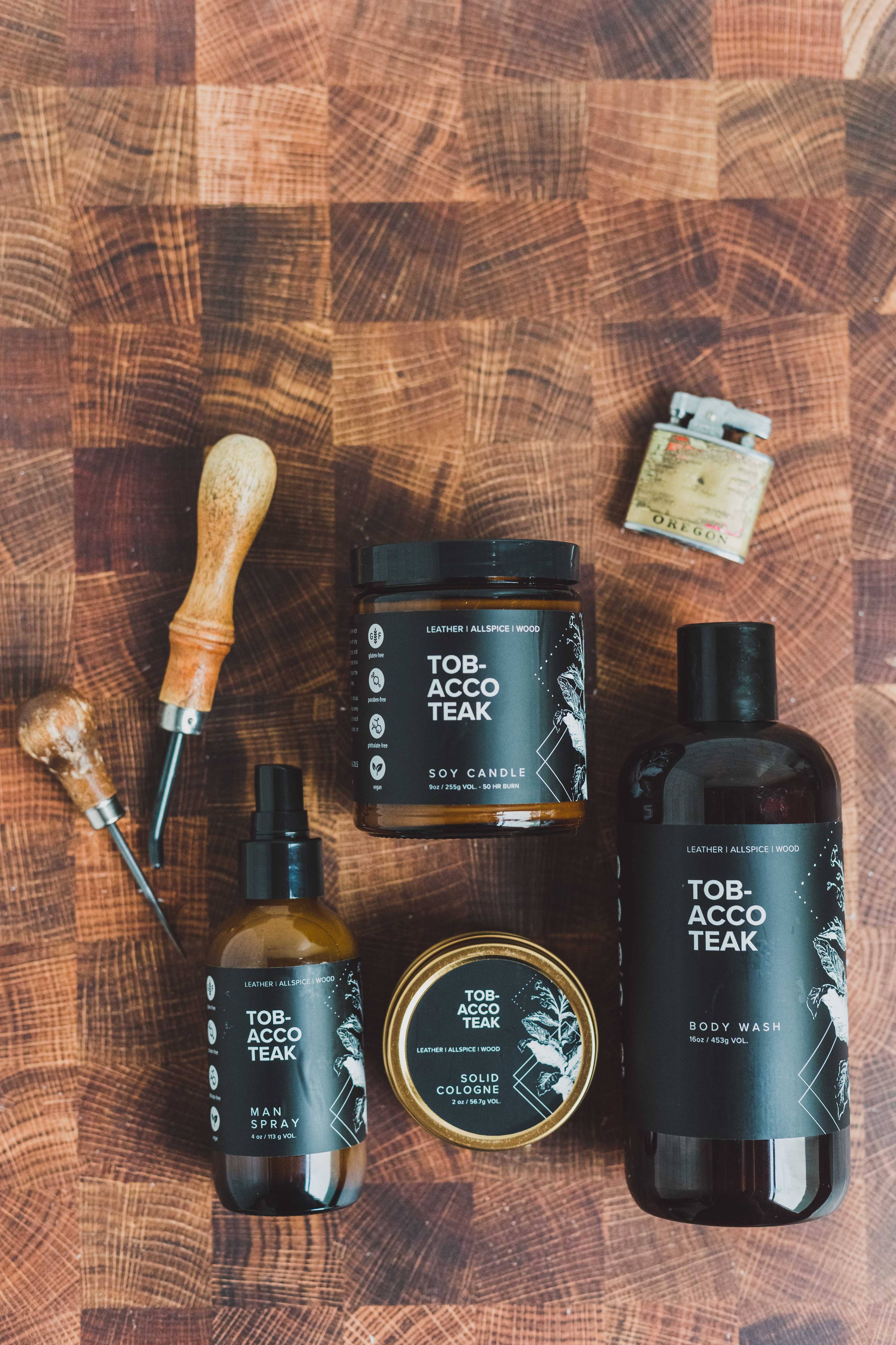 Man Spray 4 oz Tobacco Teak | Broken Top Goods