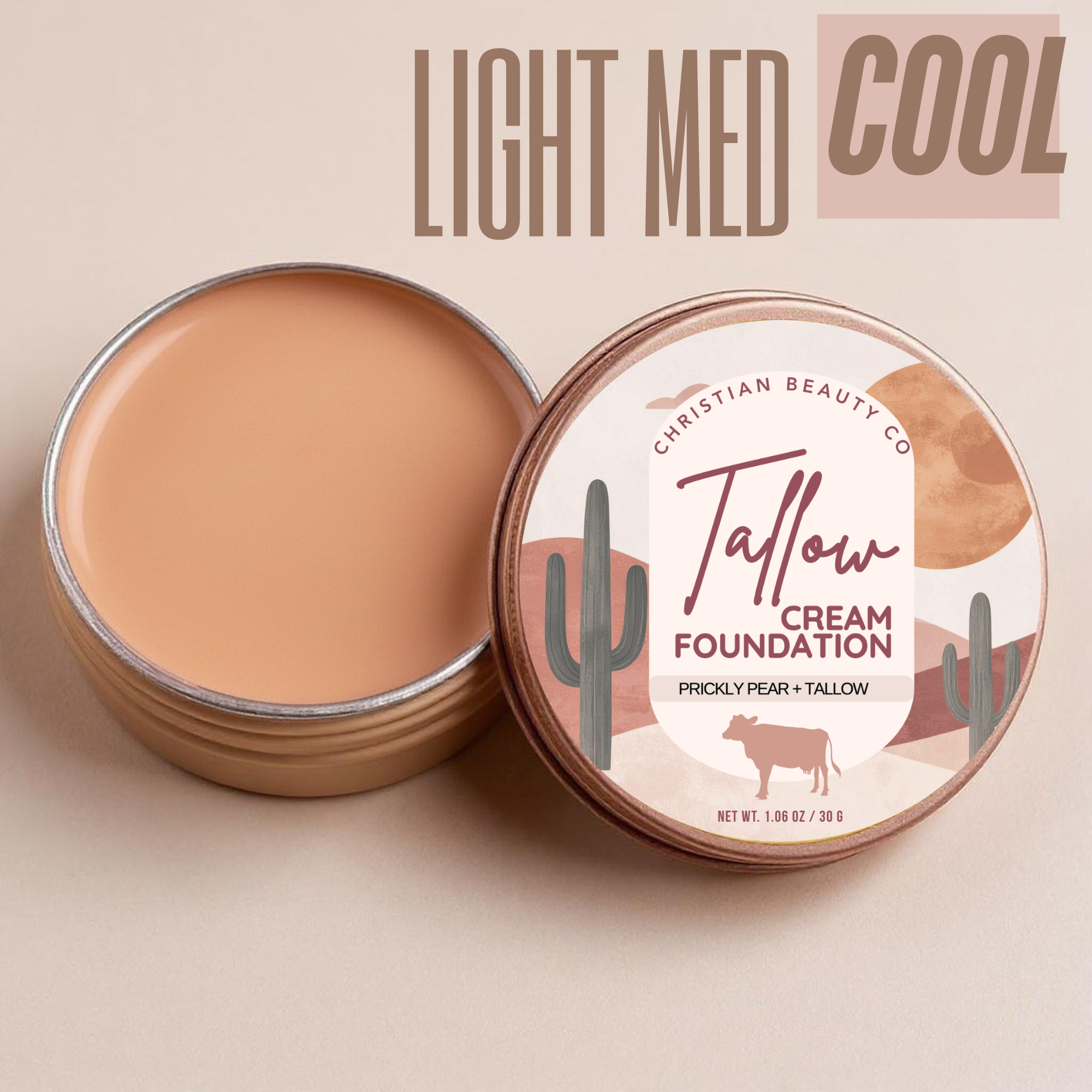 Tallow Cream Foundation | Christian Beauty Co