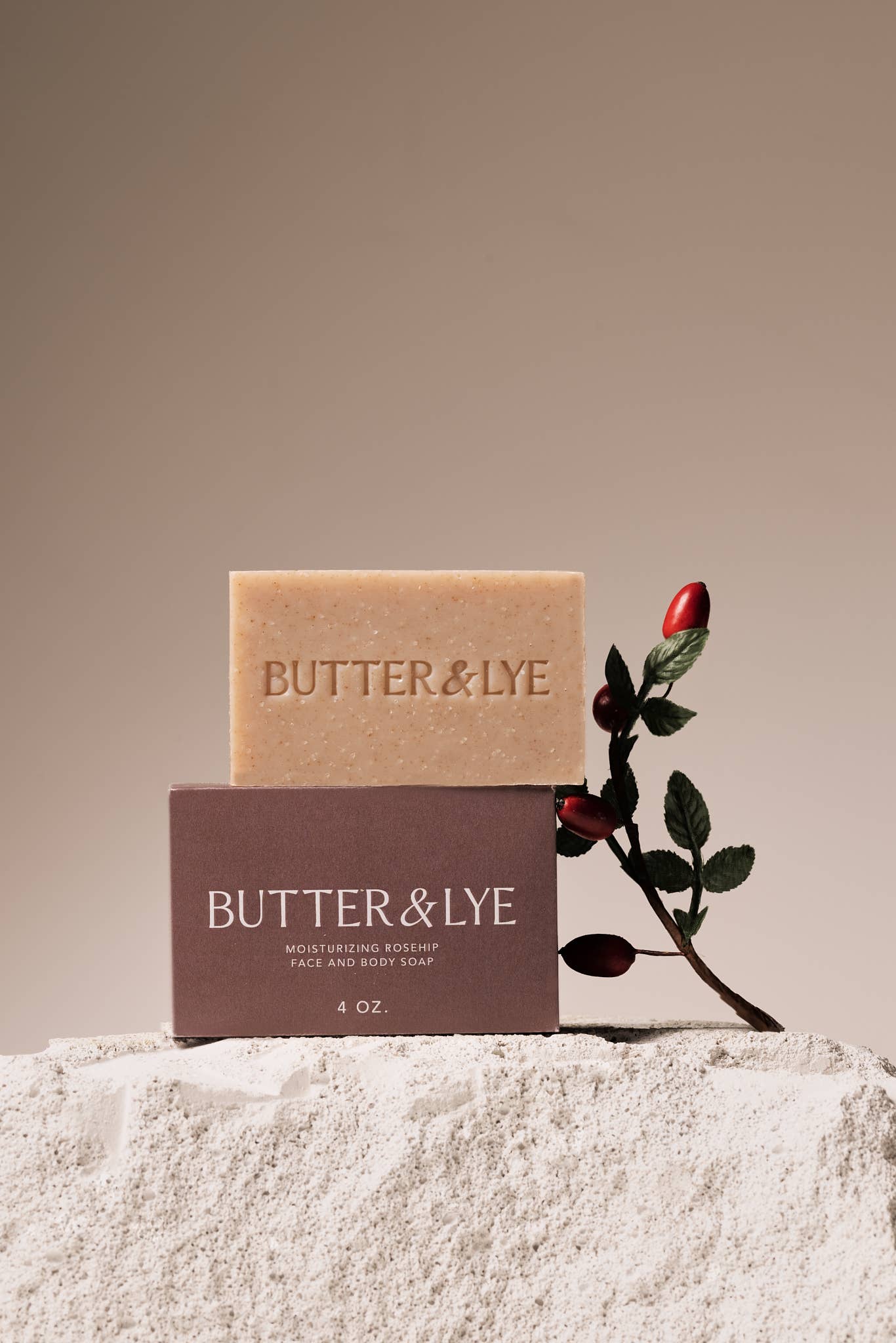 Moisturizing Rosehip Face and Body Soap | Butter & Lye