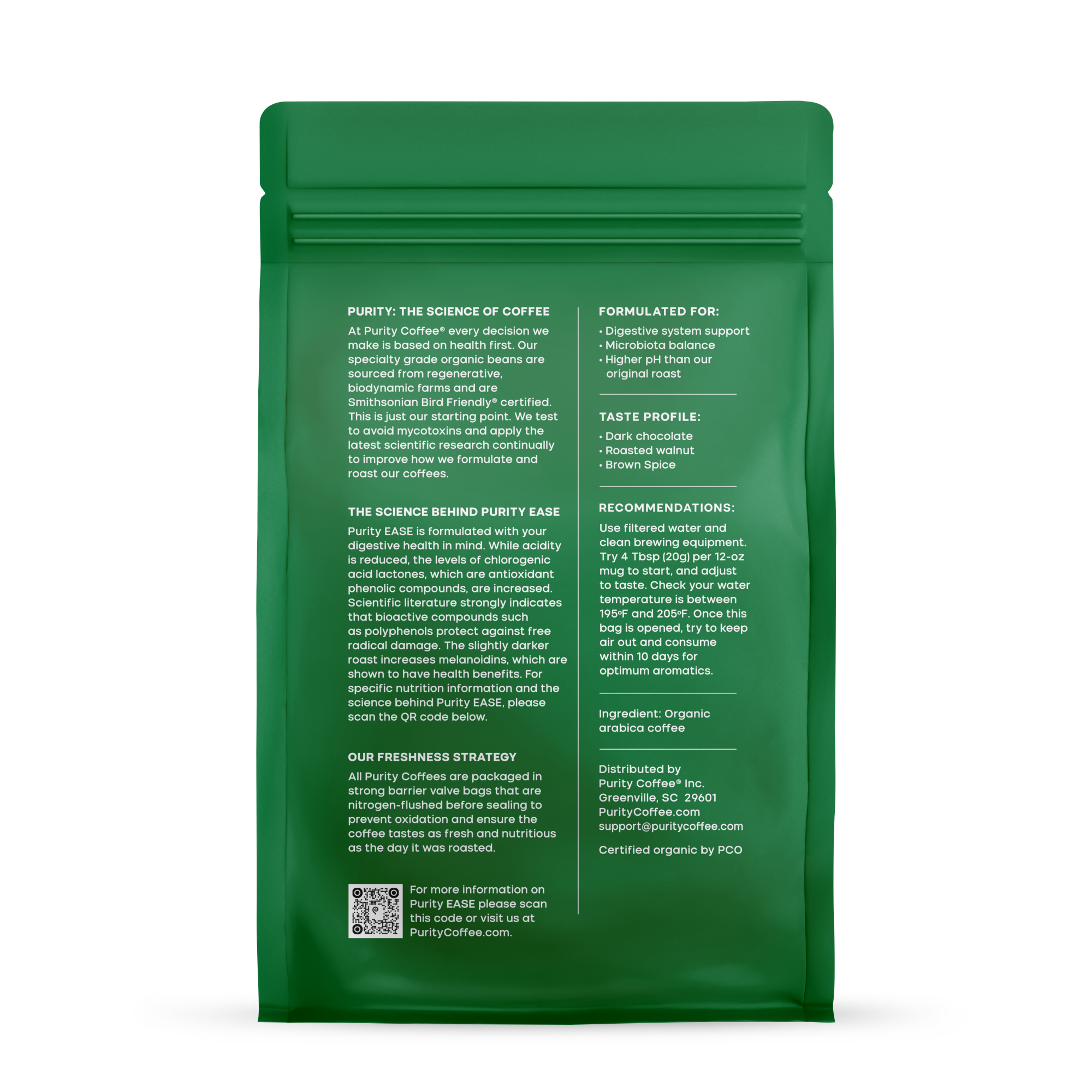 EASE: Dark Roast *Ground* Coffee | Purity Coffee