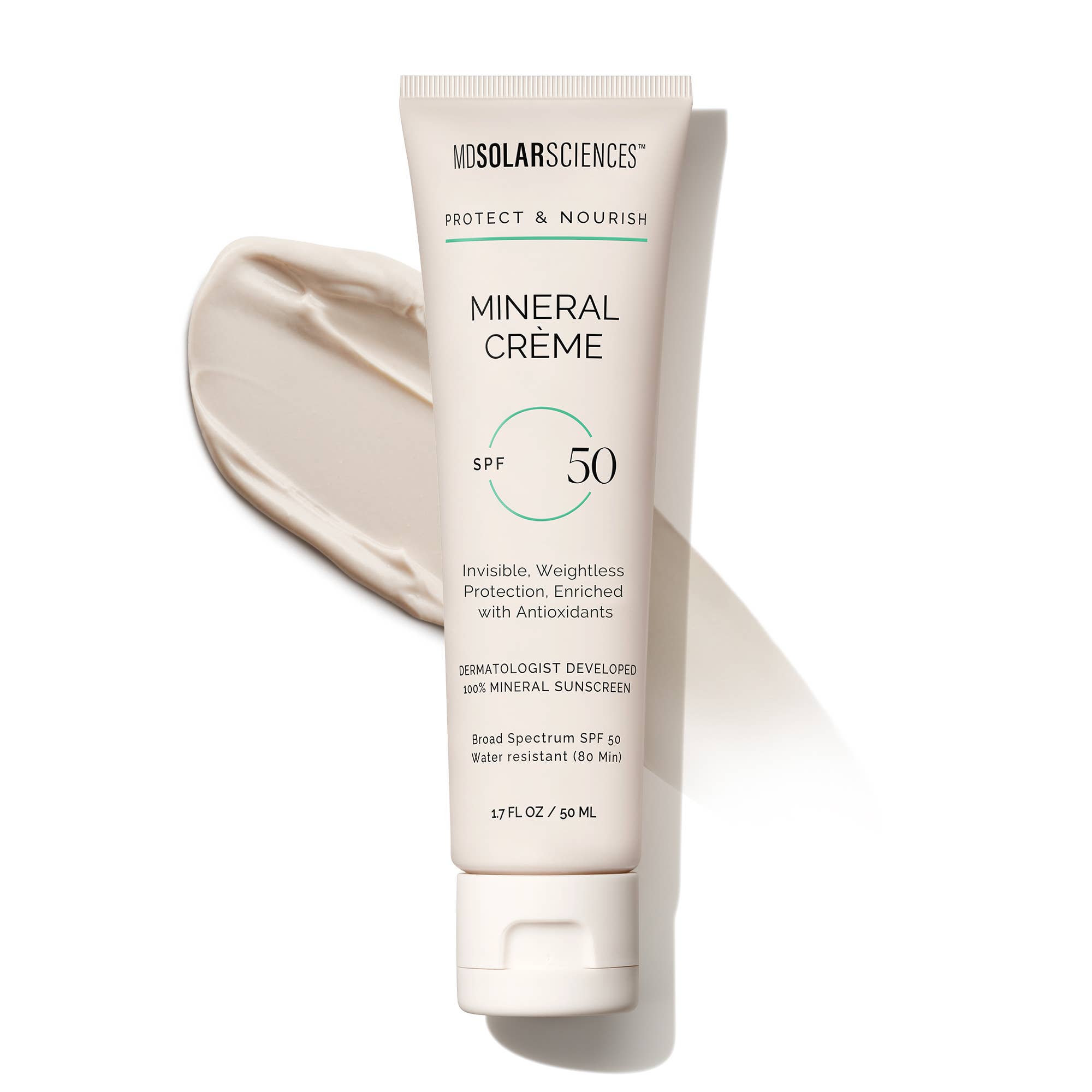 Mineral Creme SPF 50 1.7 oz Sunscreen for Sensitive Skin | MDSolarSciences