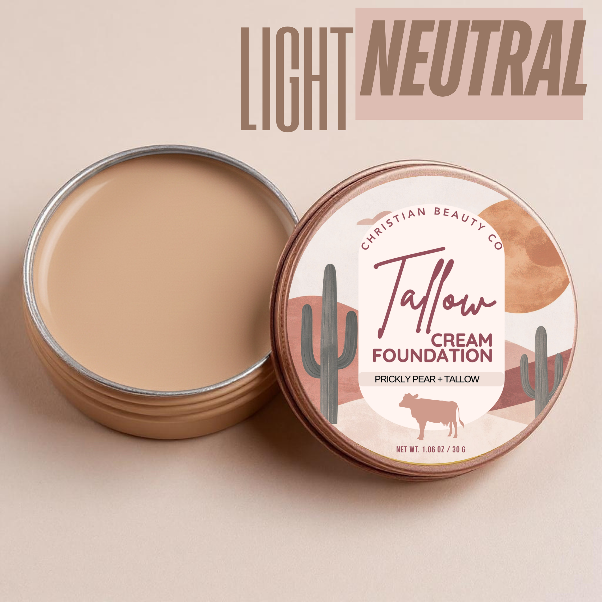 Tallow Cream Foundation | Christian Beauty Co